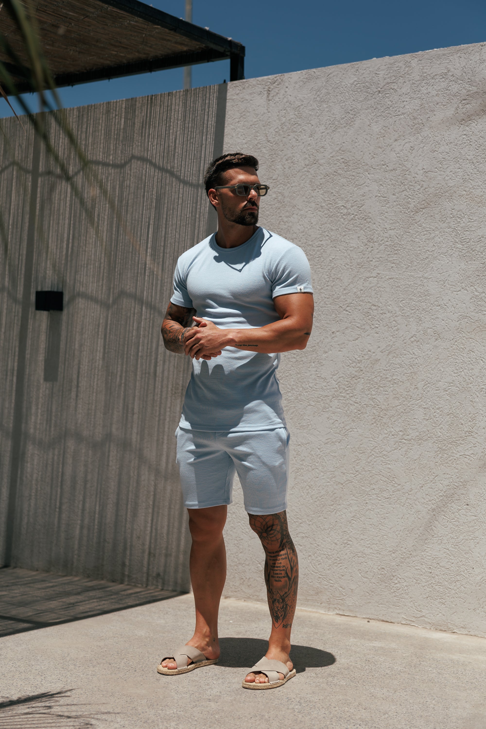 Jersey Cord Light Blue T-Shirt - FSR098 (PRE ORDER 29TH MAY)