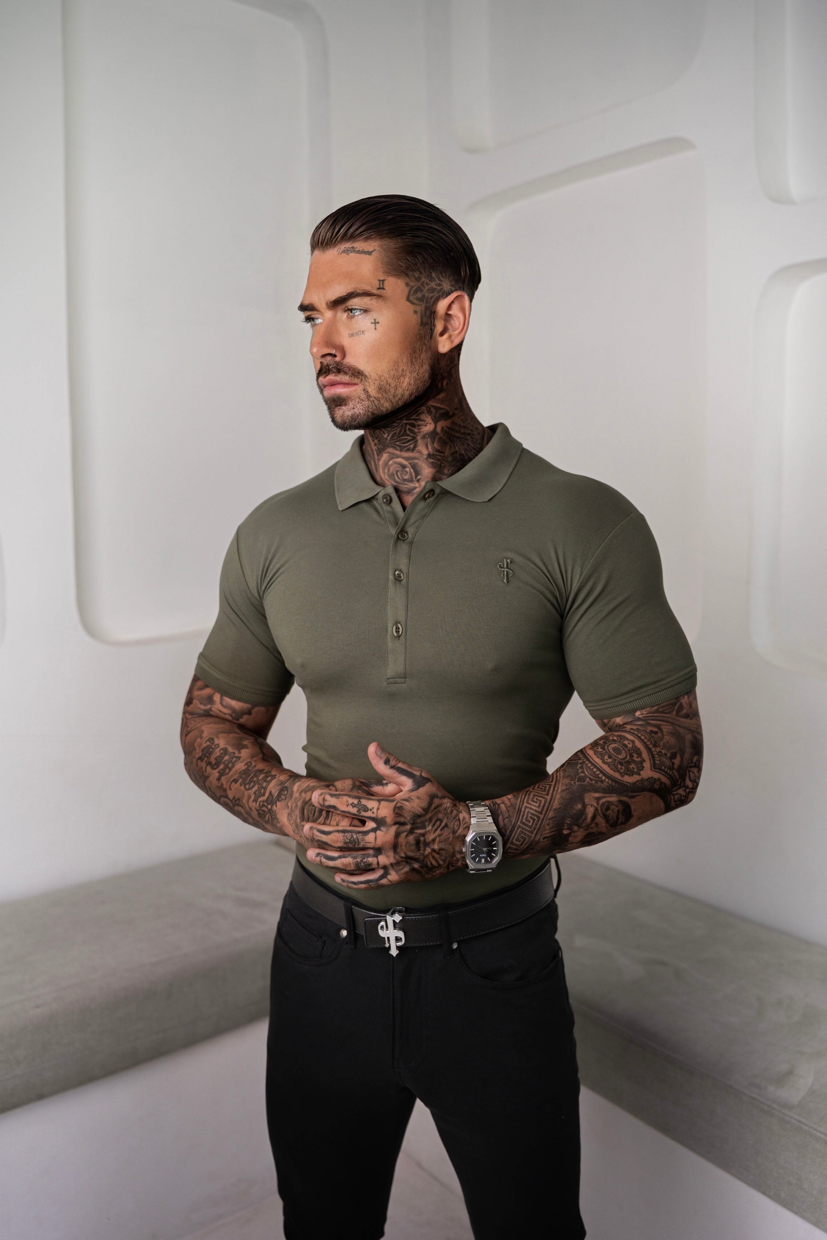 Classic Khaki Polo Shirt - FSH043