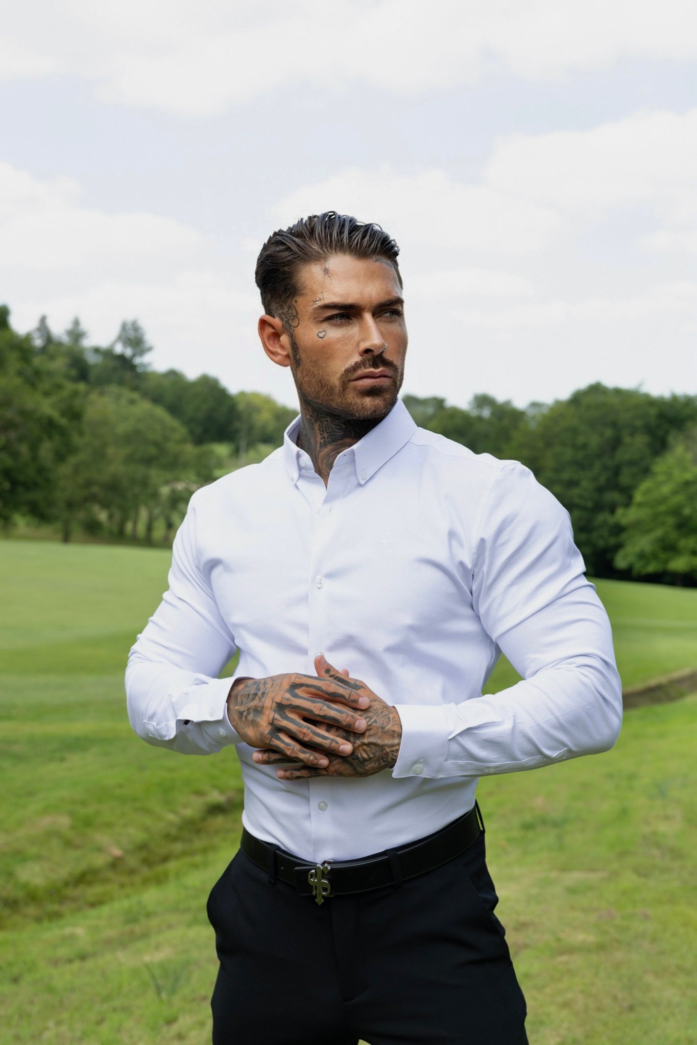 Classic Stretch Oxford Long Sleeve White - FS1014