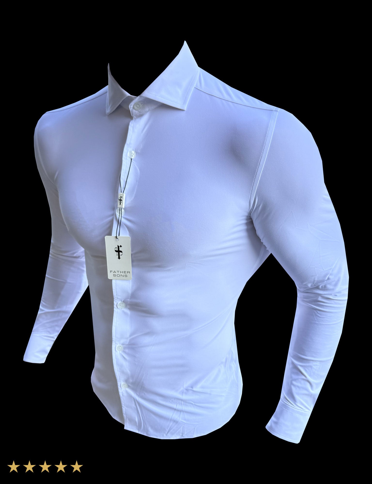 Ultra Stretch Compression Shirt Long Sleeve White - FS1233