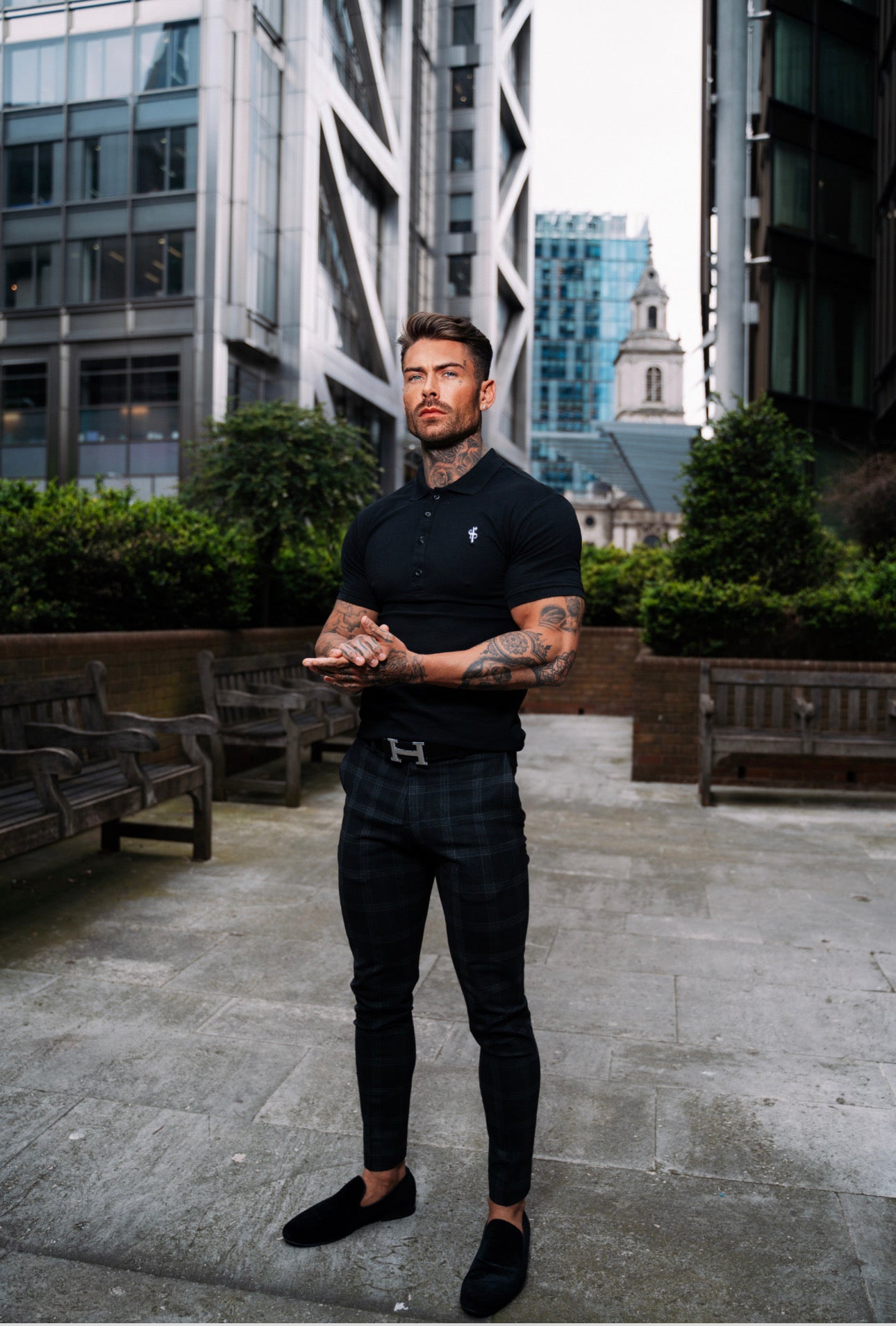 Classic Black Polo Shirt - FSH041