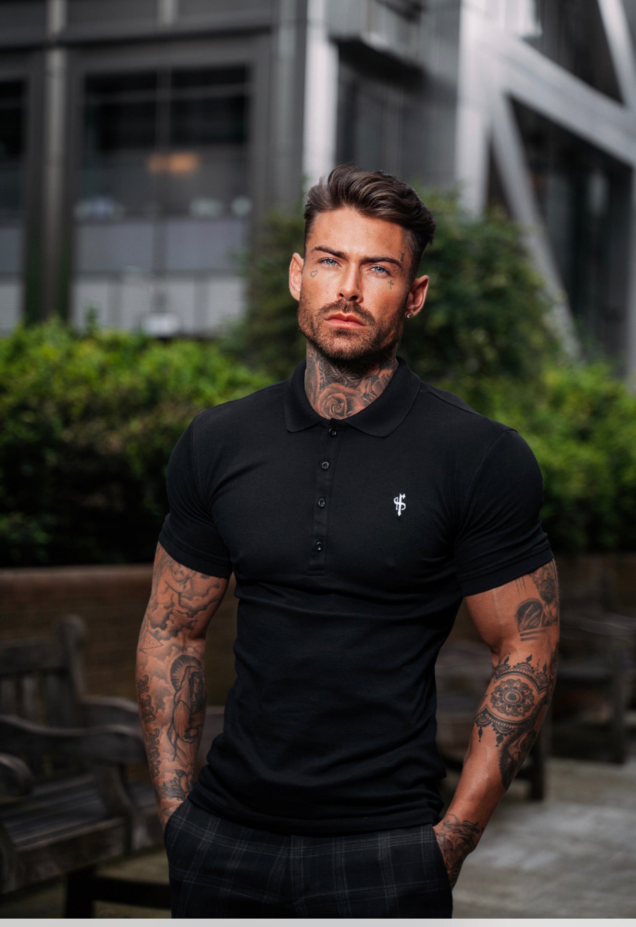 Classic Black Polo Shirt - FSH041