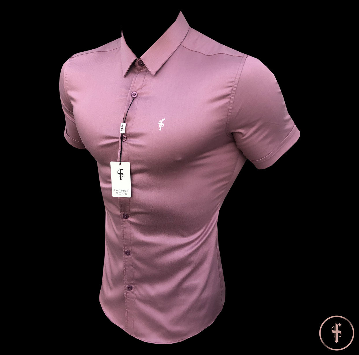 Super Slim Luxe Ultra Stretch Mauve Short Sleeve - FS544