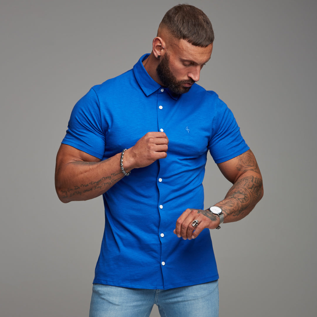 Royal Blue Jersey Short Sleeve - FSH013 (LAST CHANCE)