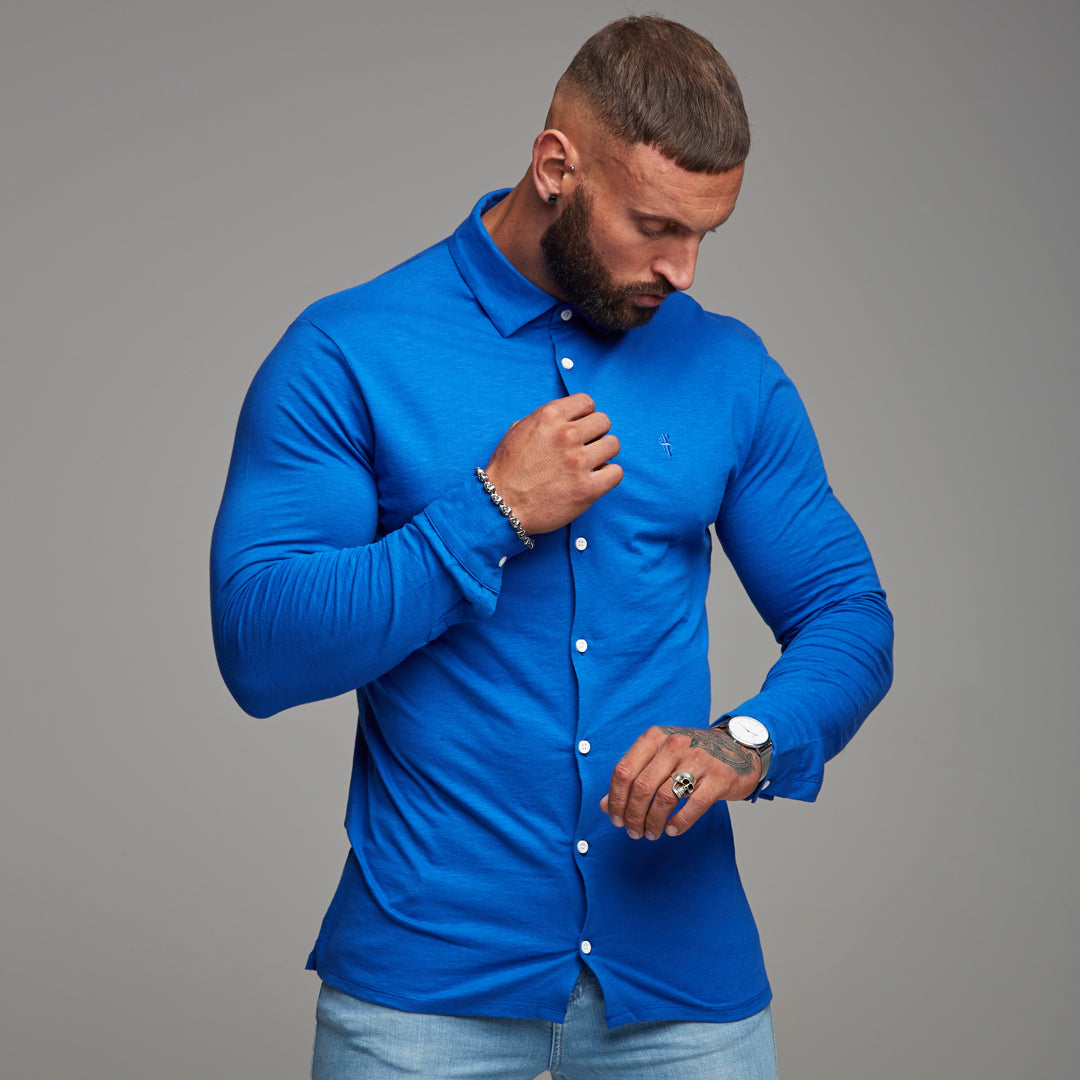 Super Slim Royal Blue Jersey - FSH02 (LAST CHANCE)