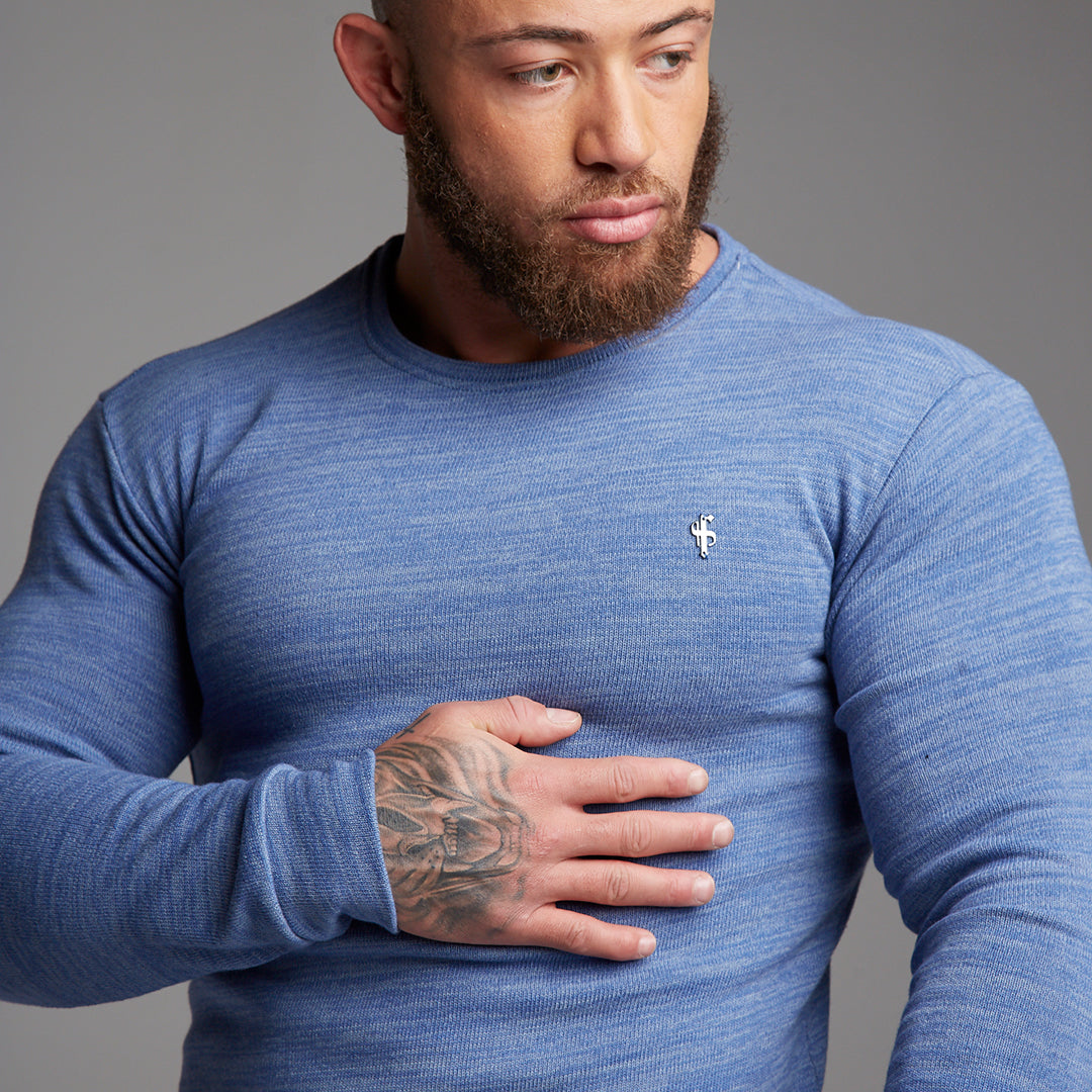 Classic Blue Super Slim Jumper - FSH222