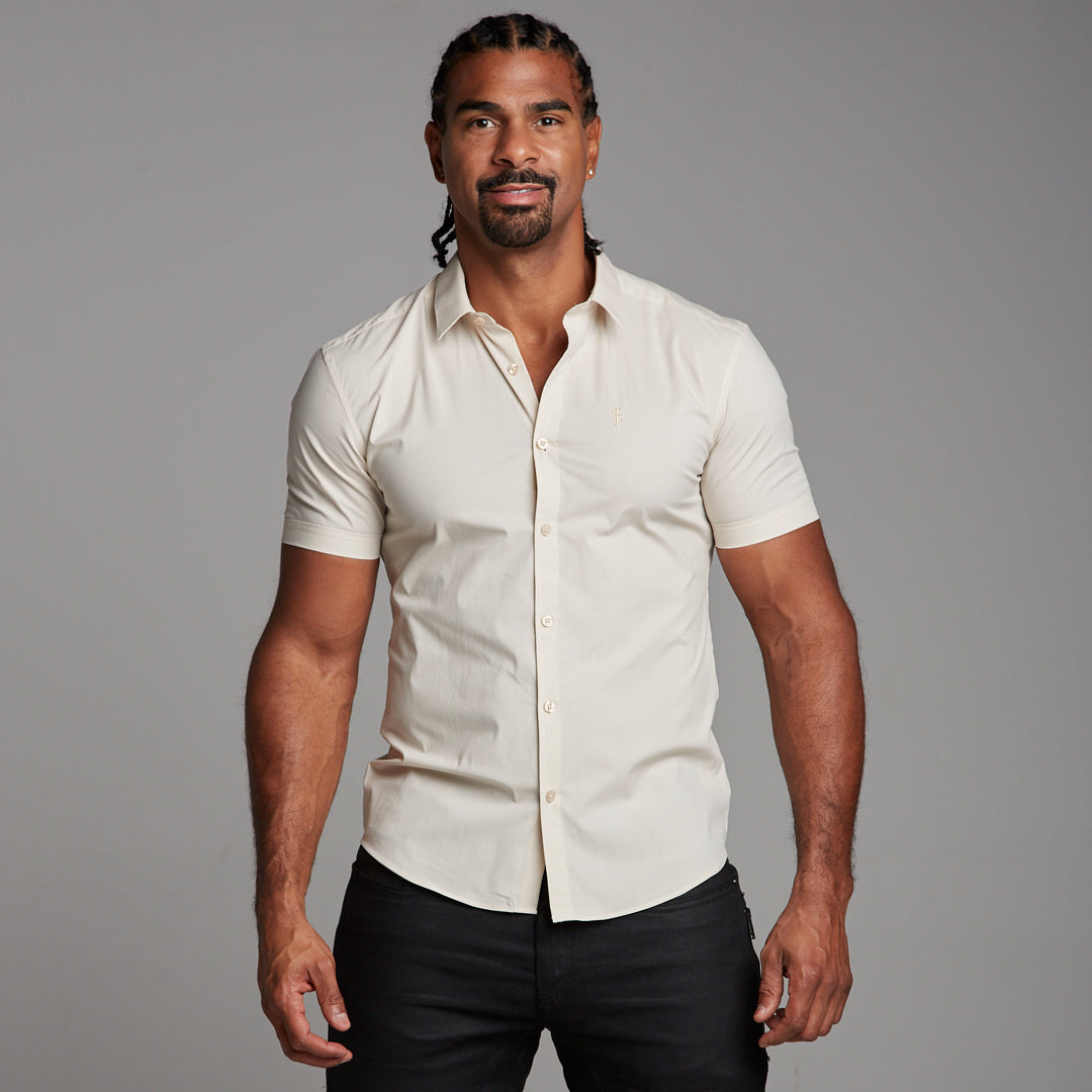 Super Slim Stretch Classic Sand Short Sleeve - FS239