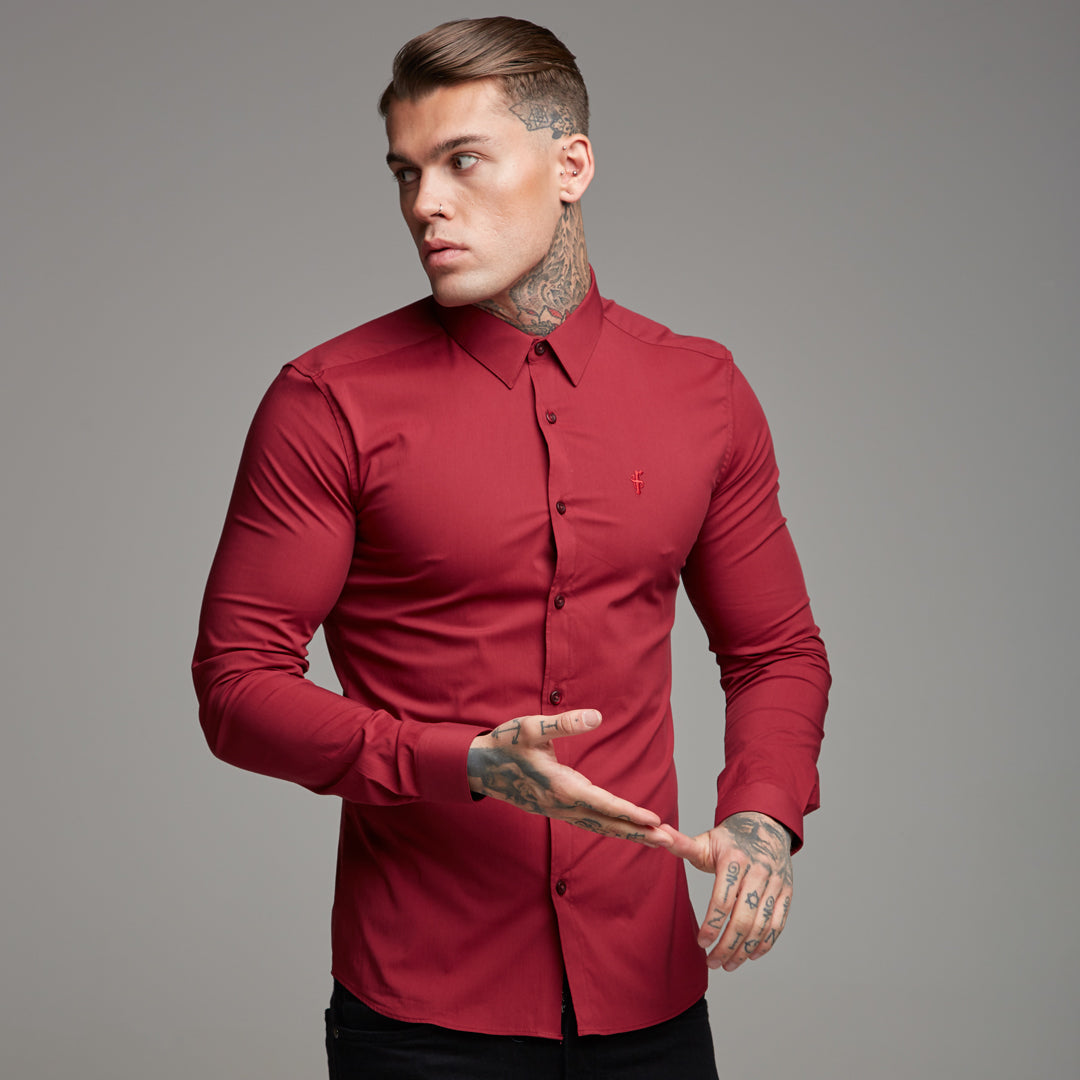 Super Slim Stretch Classic Oxblood Red - FS141