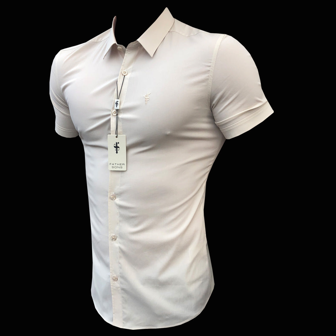Super Slim Stretch Classic Sand Short Sleeve - FS239