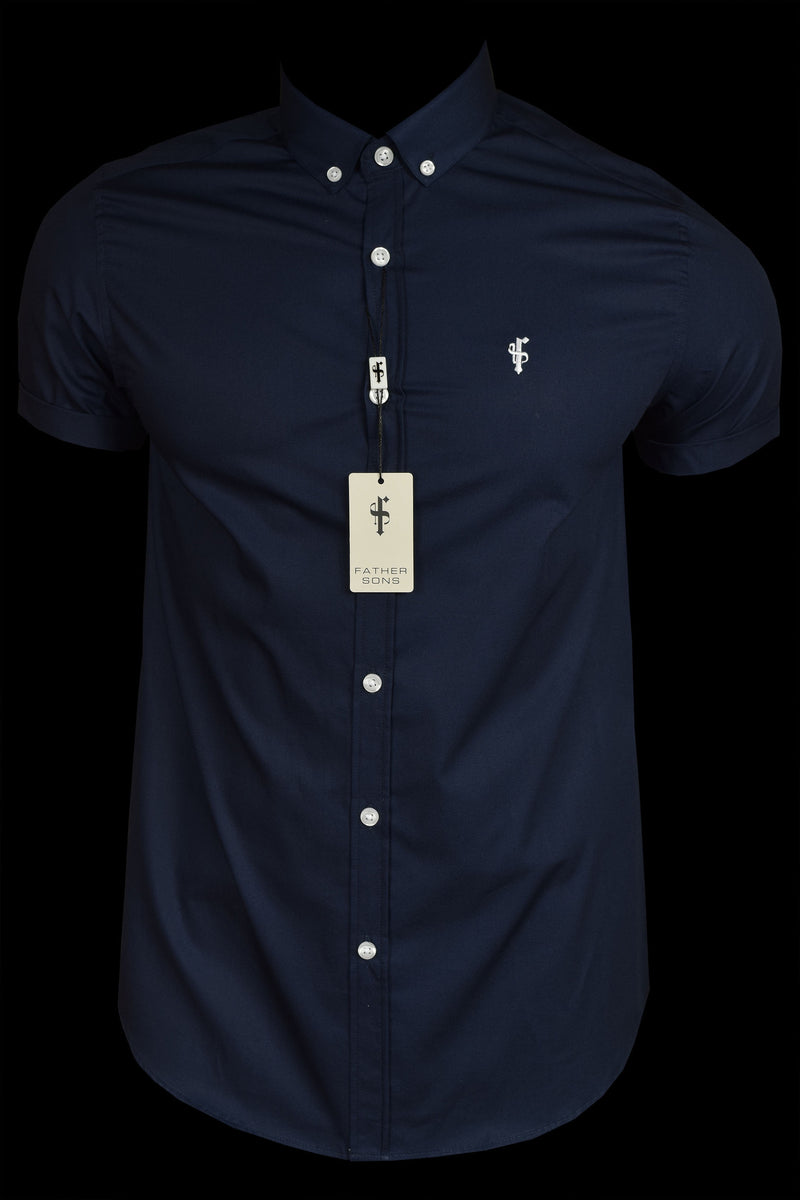 Father Sons Classic Navy Short Sleeve - FS034  (LAST CHANCE)