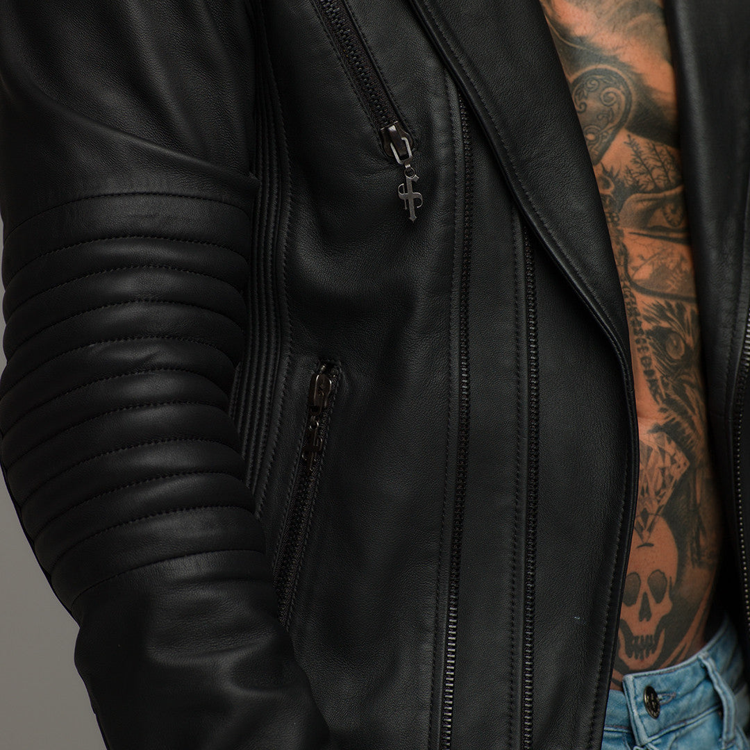 Black Leather Jacket - FSH104