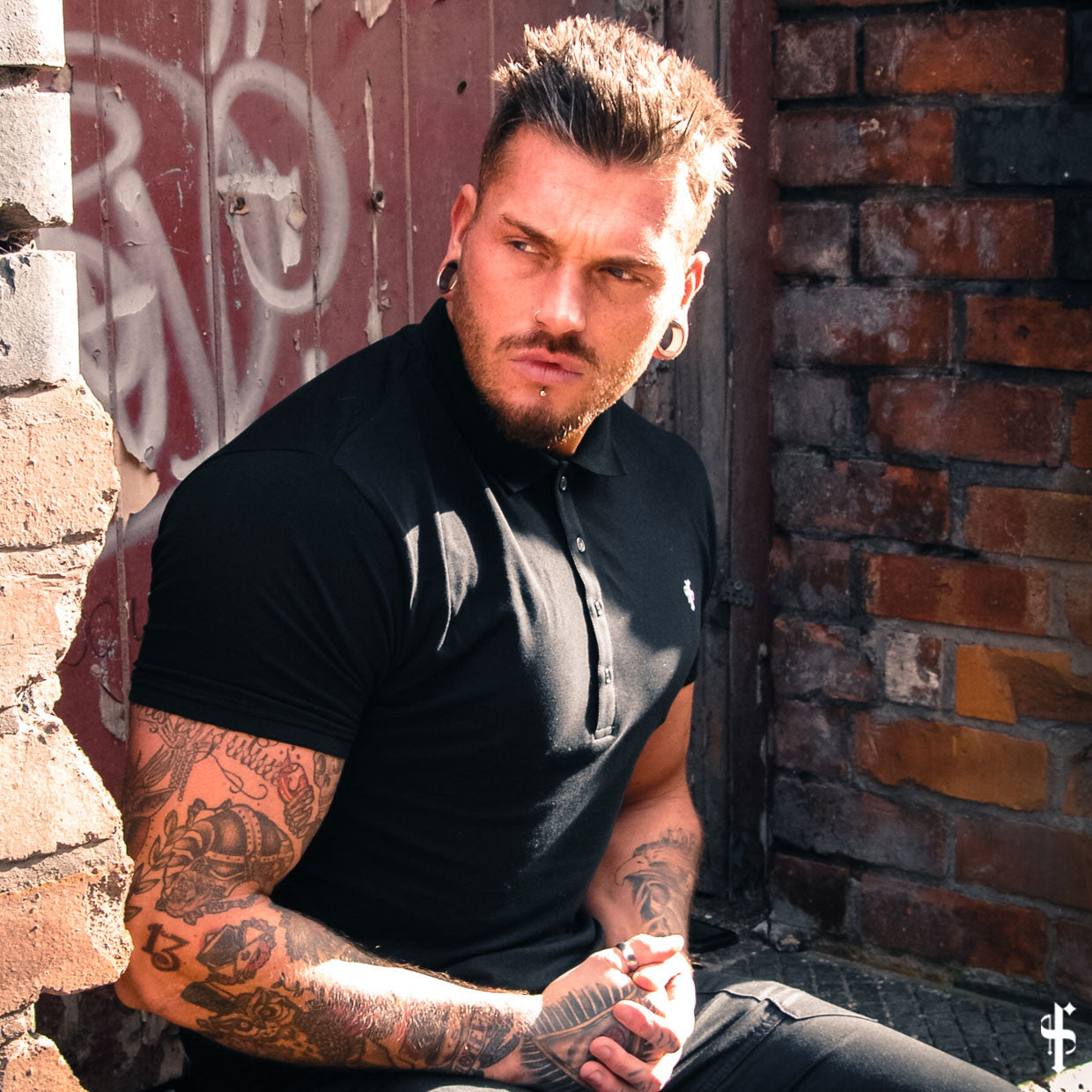 Classic Black Polo Shirt - FSH041