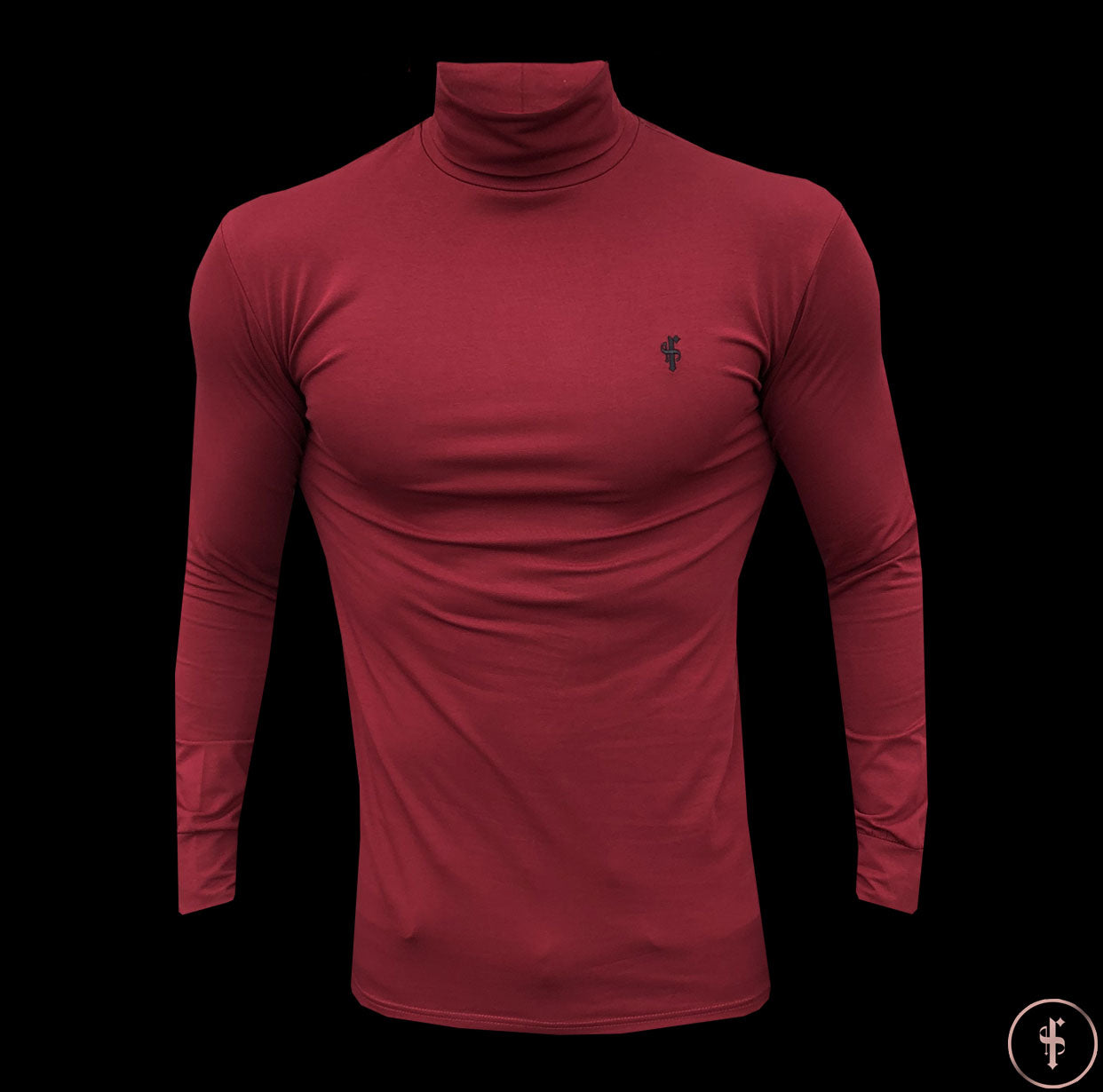 Classic Oxblood Stretch Roll Neck - FSH304