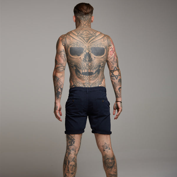 Father Sons Slim Fit Navy Chino Shorts - FSH148 (PRE ORDER 29TH APRIL)