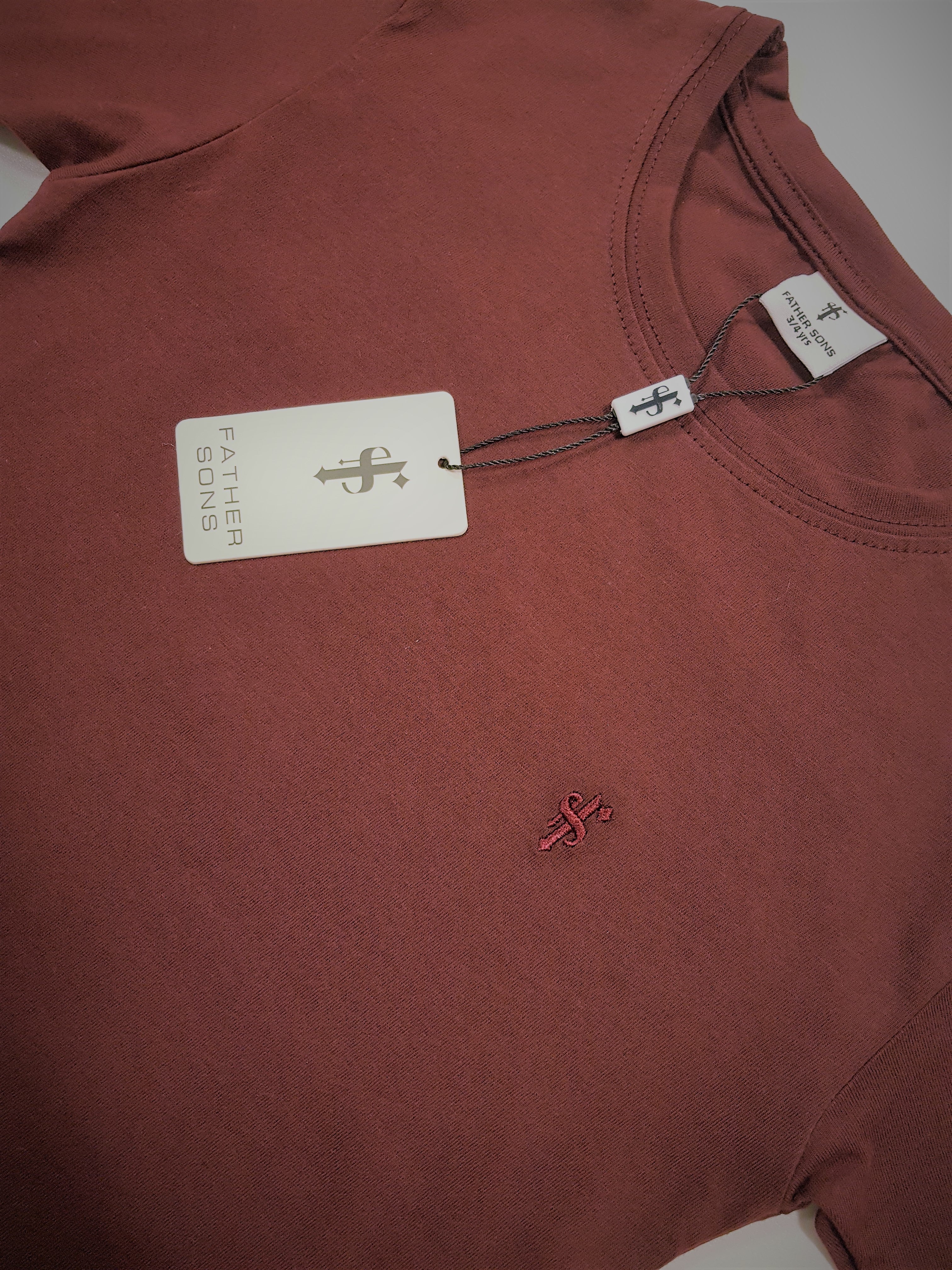 Boys Classic Burgundy Crew - FSB024 (LAST CHANCE)