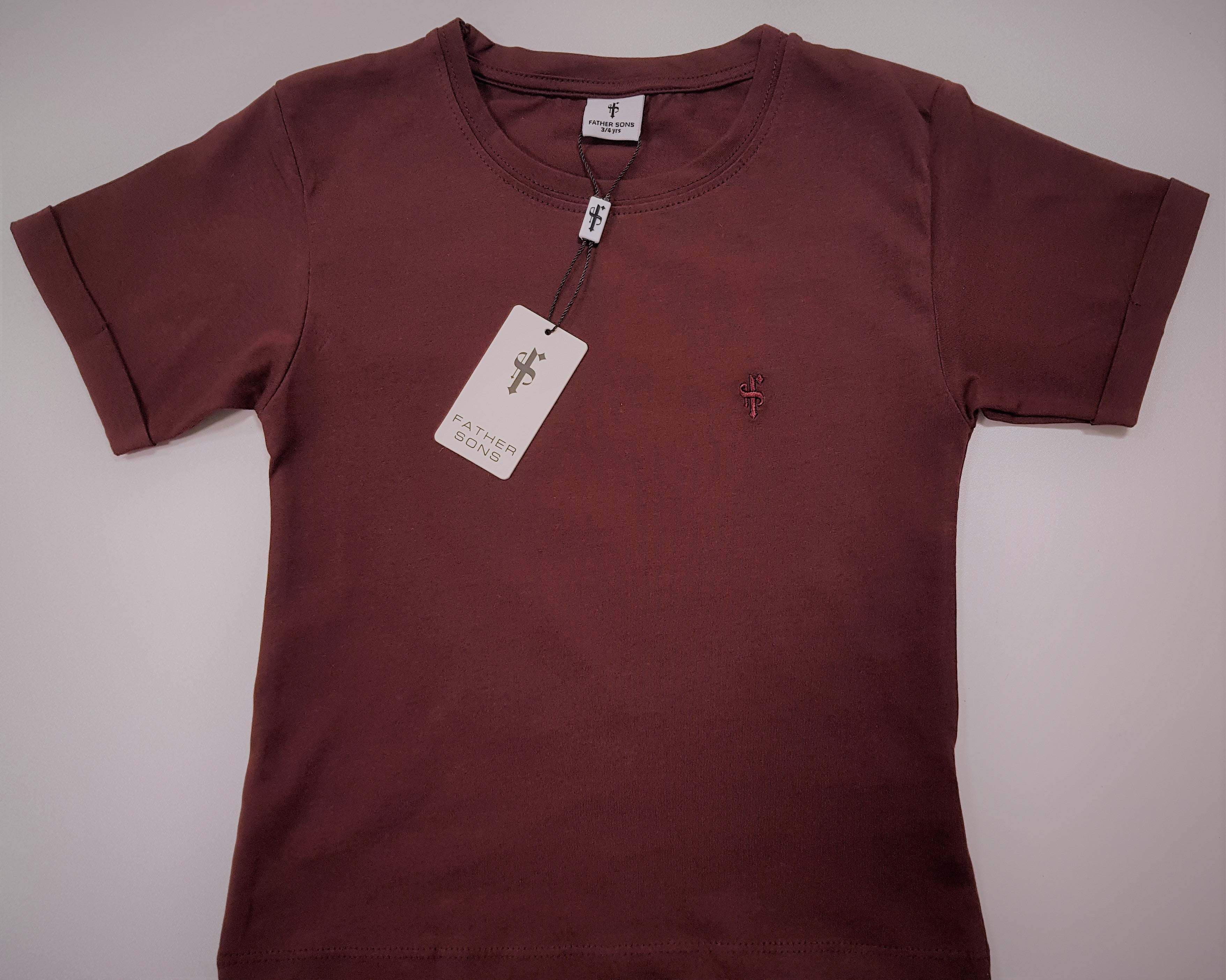 Boys Classic Burgundy Crew - FSB024 (LAST CHANCE)