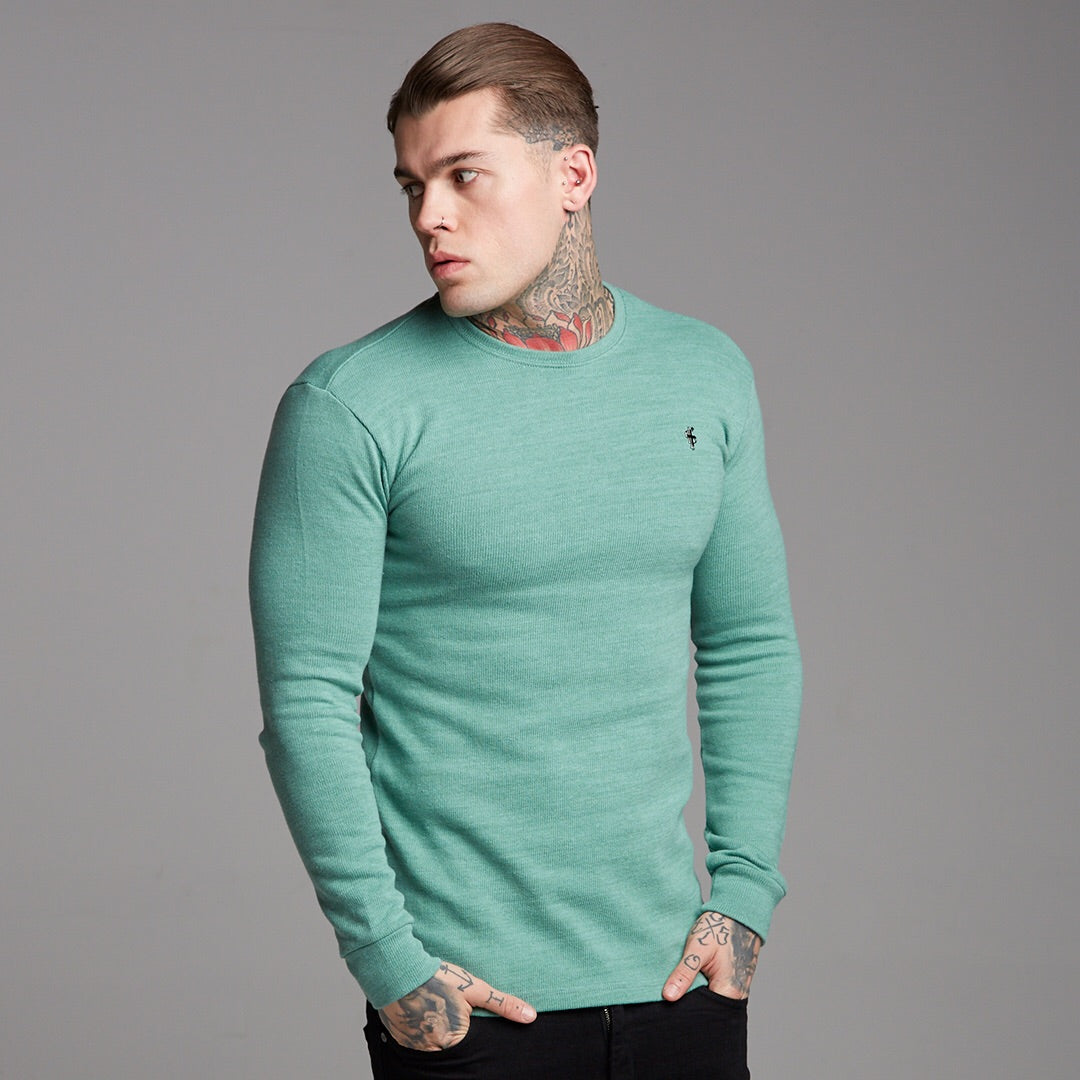 Classic Green Super Slim Jumper - FSH233