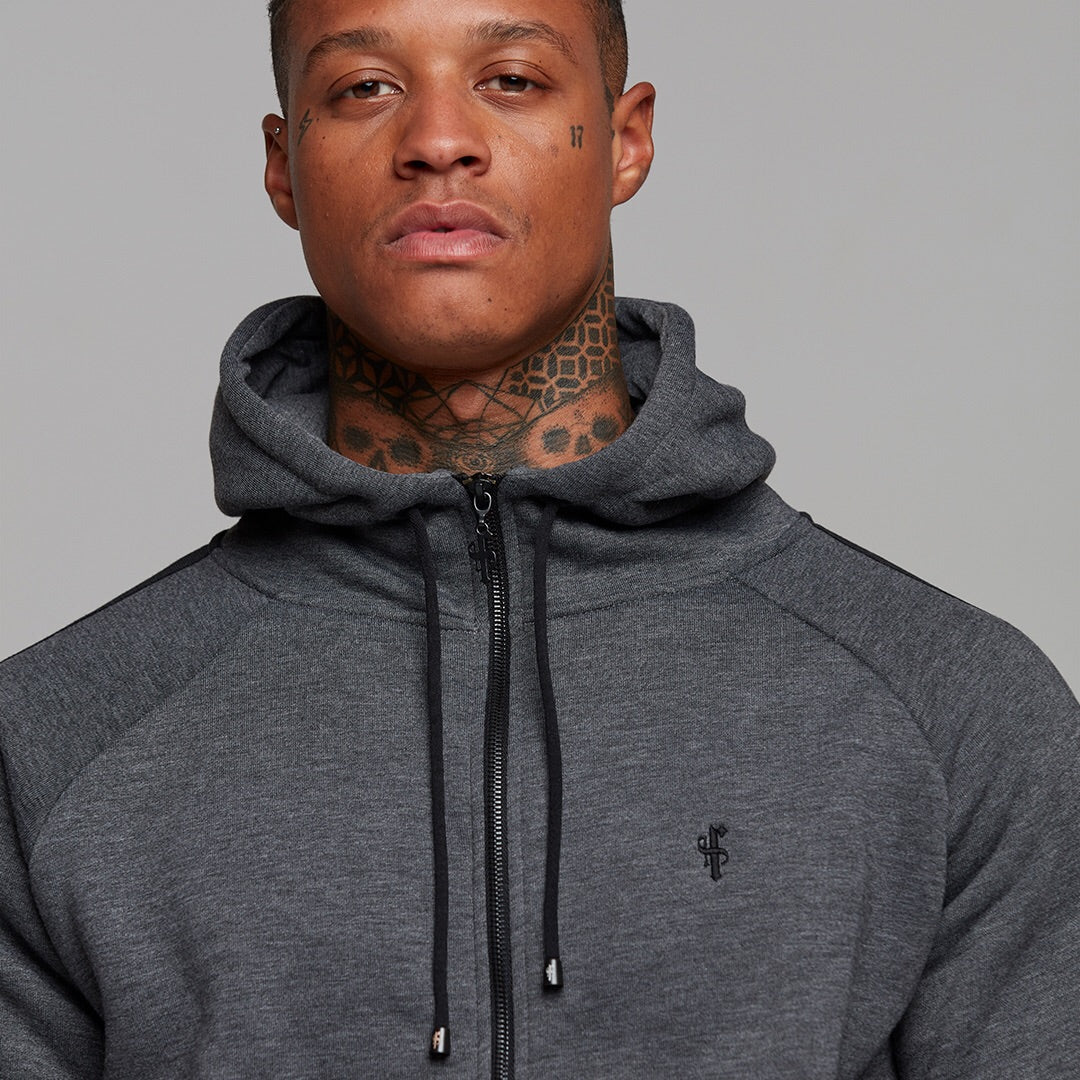 Classic Charcoal and Black Striped Raglan Bottoms - FSH253 (LAST CHANCE)