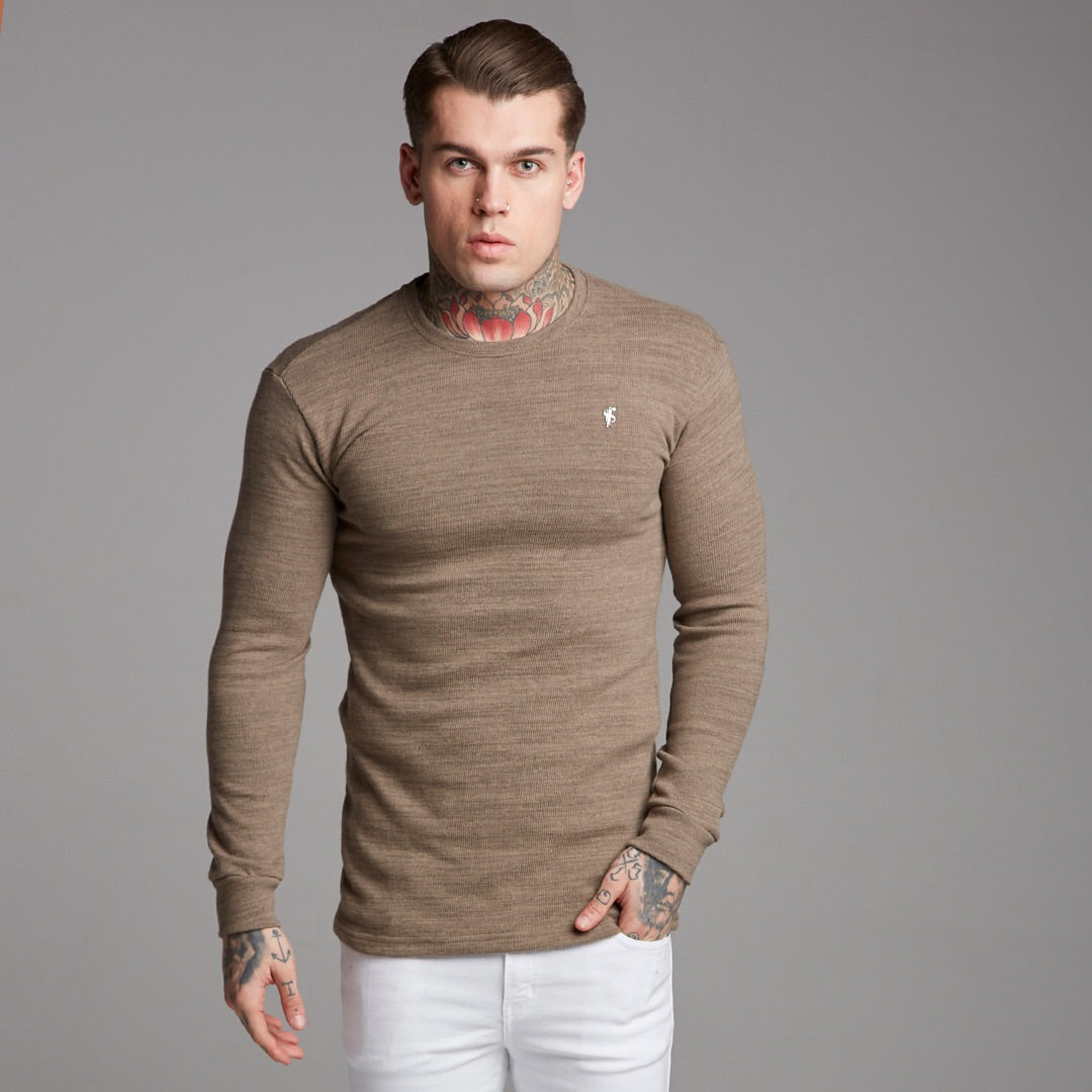 Classic Brown Super Slim Jumper - FSH229