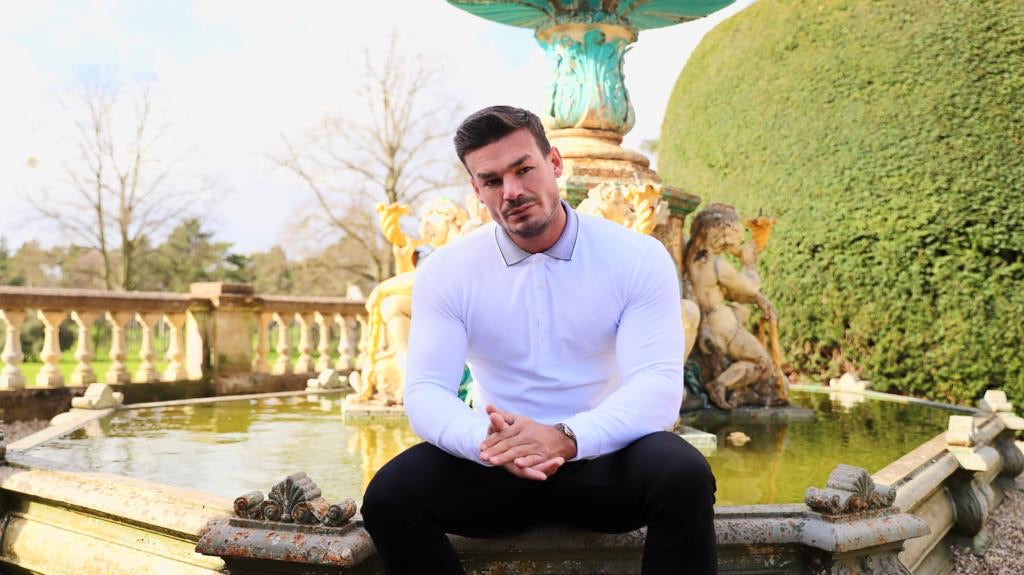 Classic White Honeycomb Textured Polo Shirt with Contrast Collar Long Sleeve - FSH423