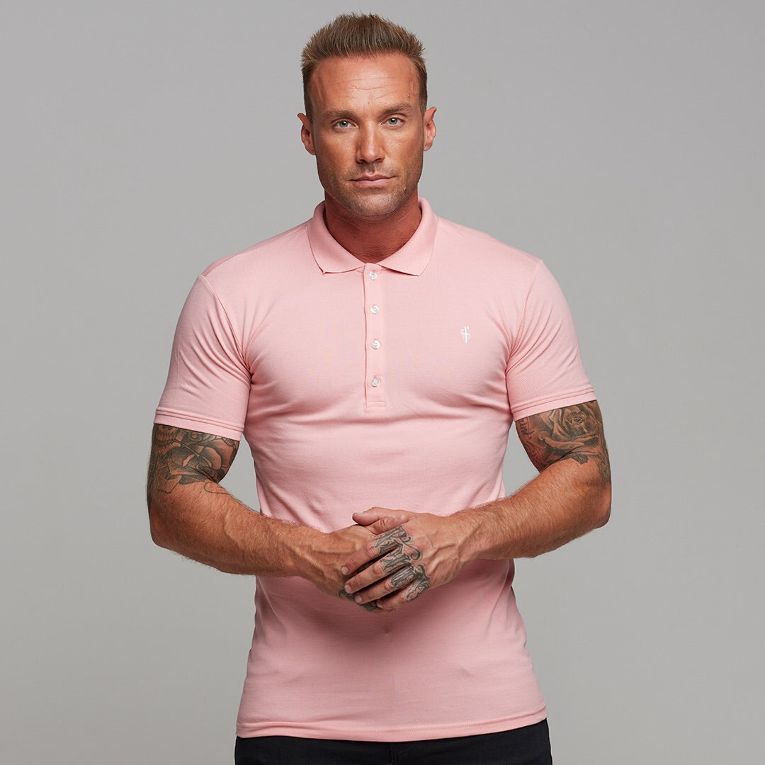 Classic Rose Pink Polo Shirt - FSH246