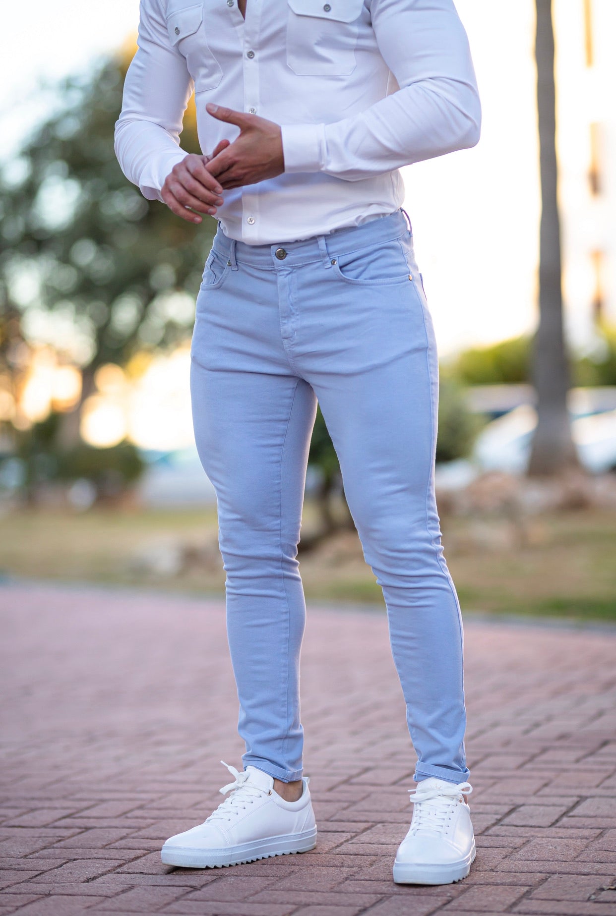 Slim Pale Blue Jeans - FSH135 (LAST CHANCE)