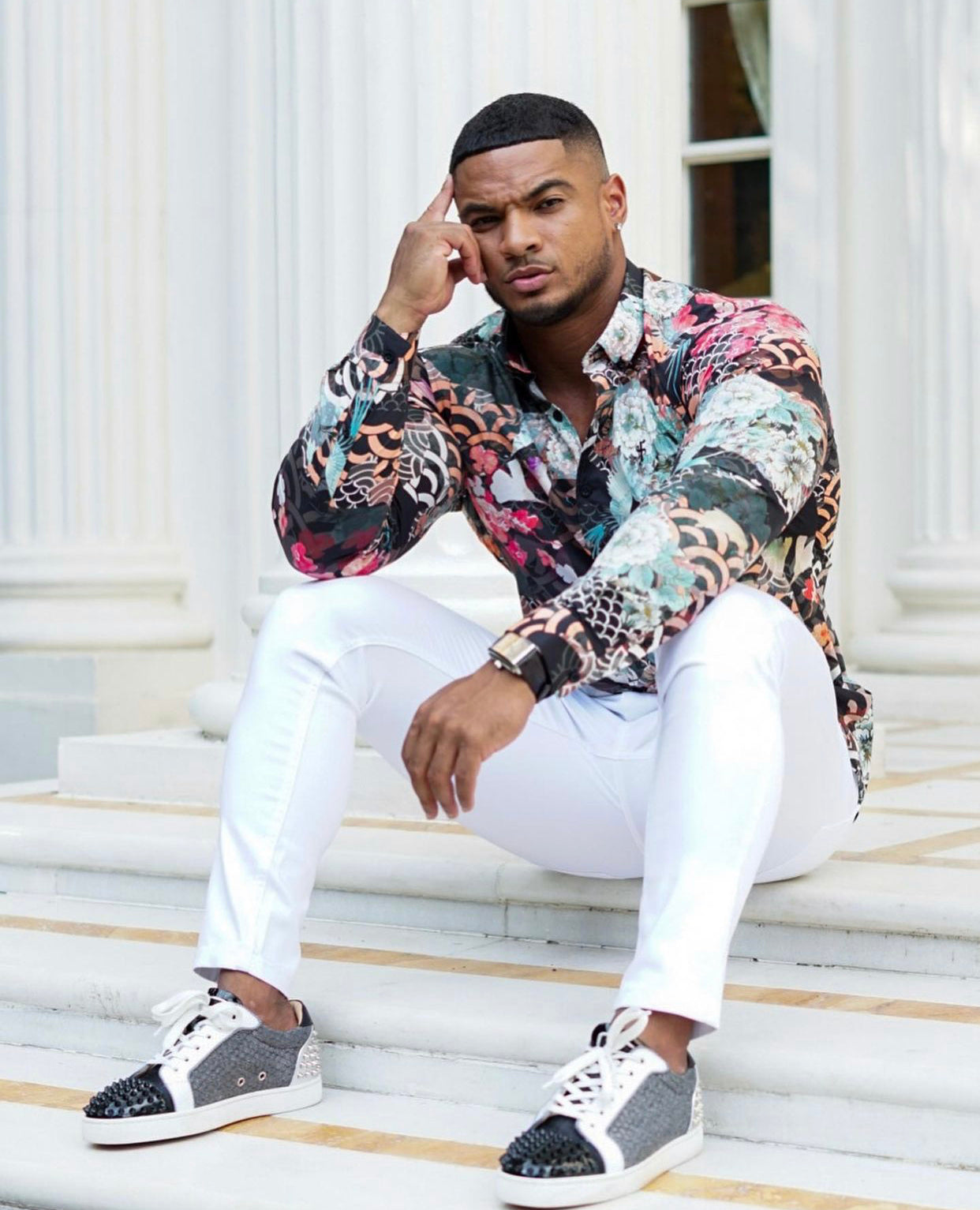 Slim Stretch White Sateen Trousers - FSH529