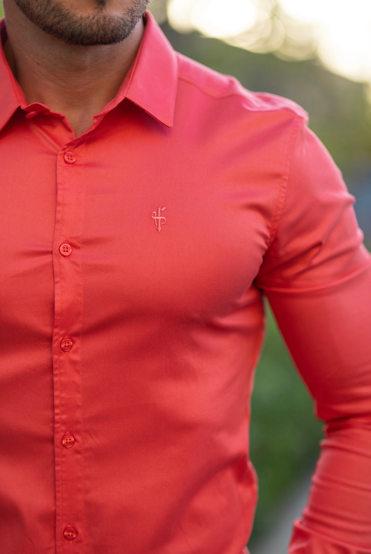 Super Slim Luxe Ultra Stretch Classic Coral Long Sleeve - FS670