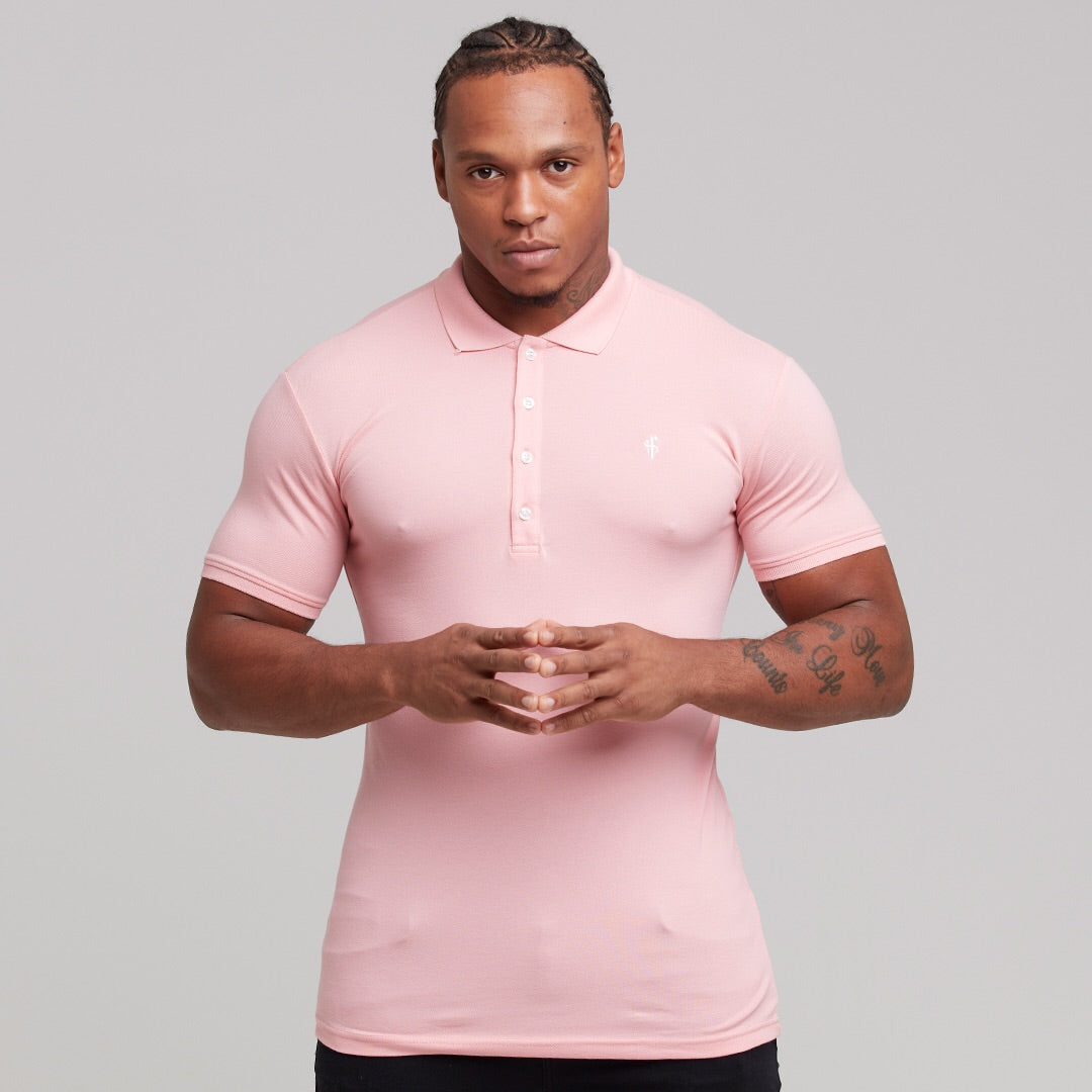 Classic Rose Pink Polo Shirt - FSH246