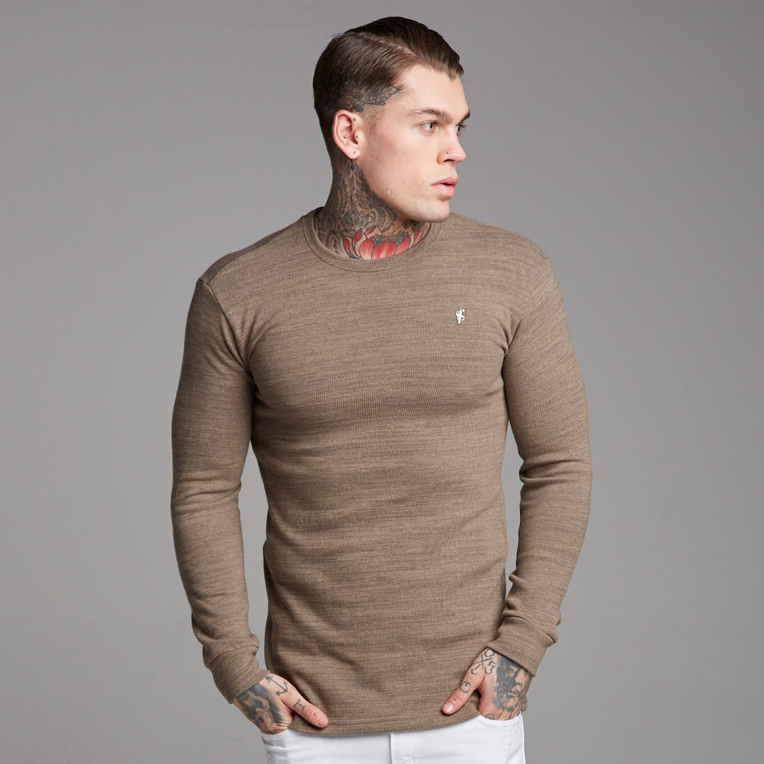 Classic Brown Super Slim Jumper - FSH229