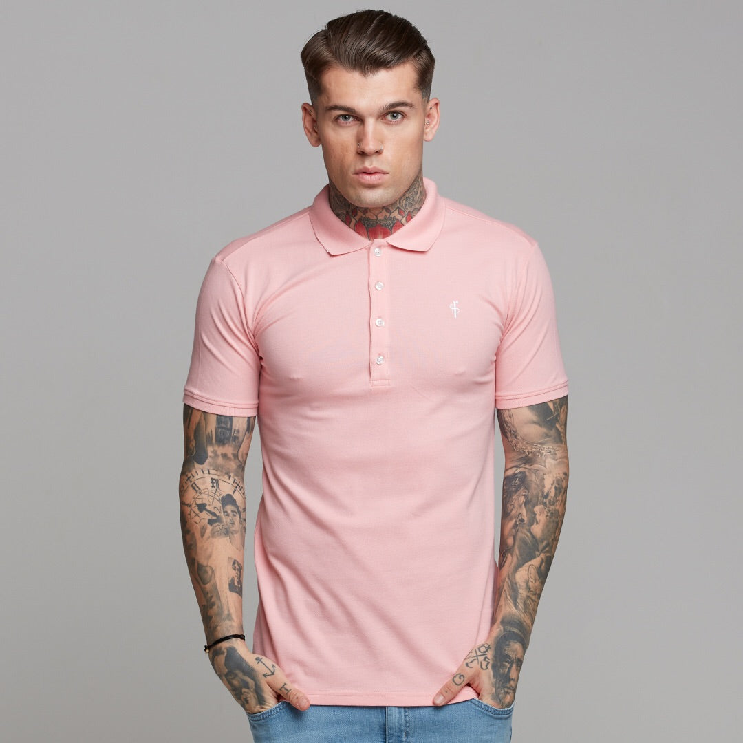 Classic Rose Pink Polo Shirt - FSH246