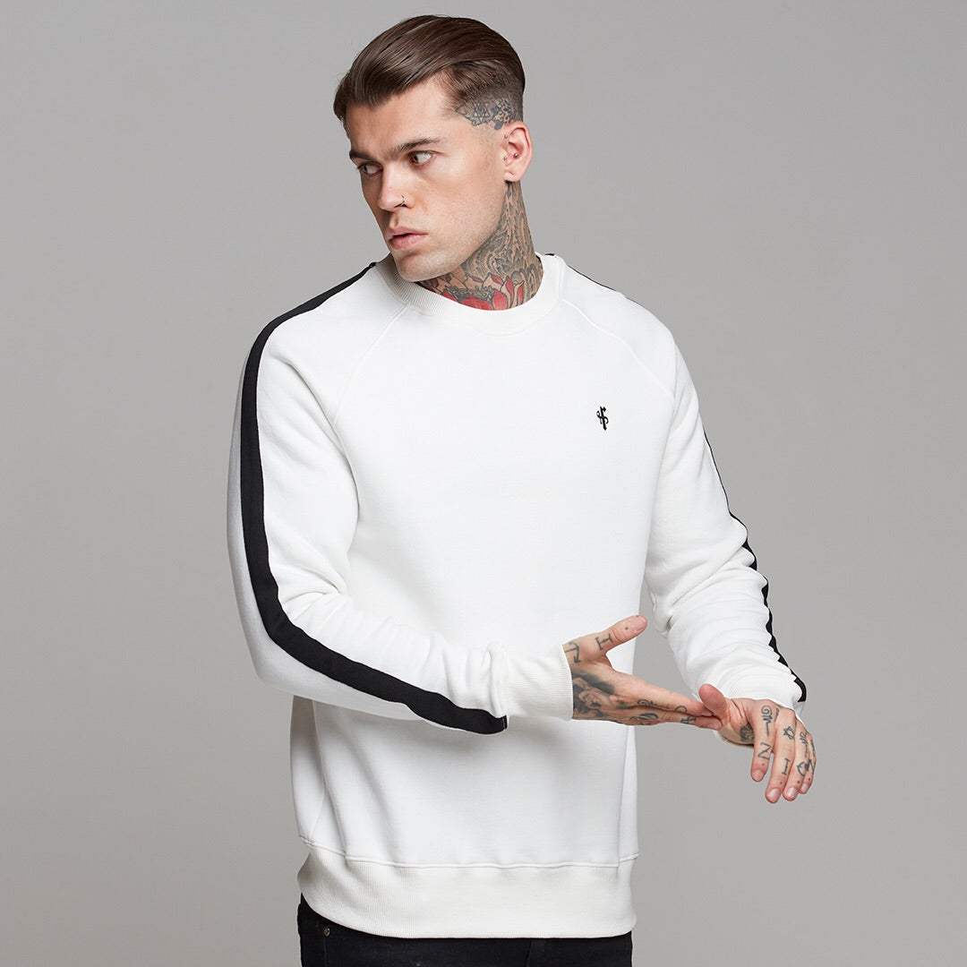 Classic Off White With Black Stripes Jumper - FSH258 (LAST CHANCE)
