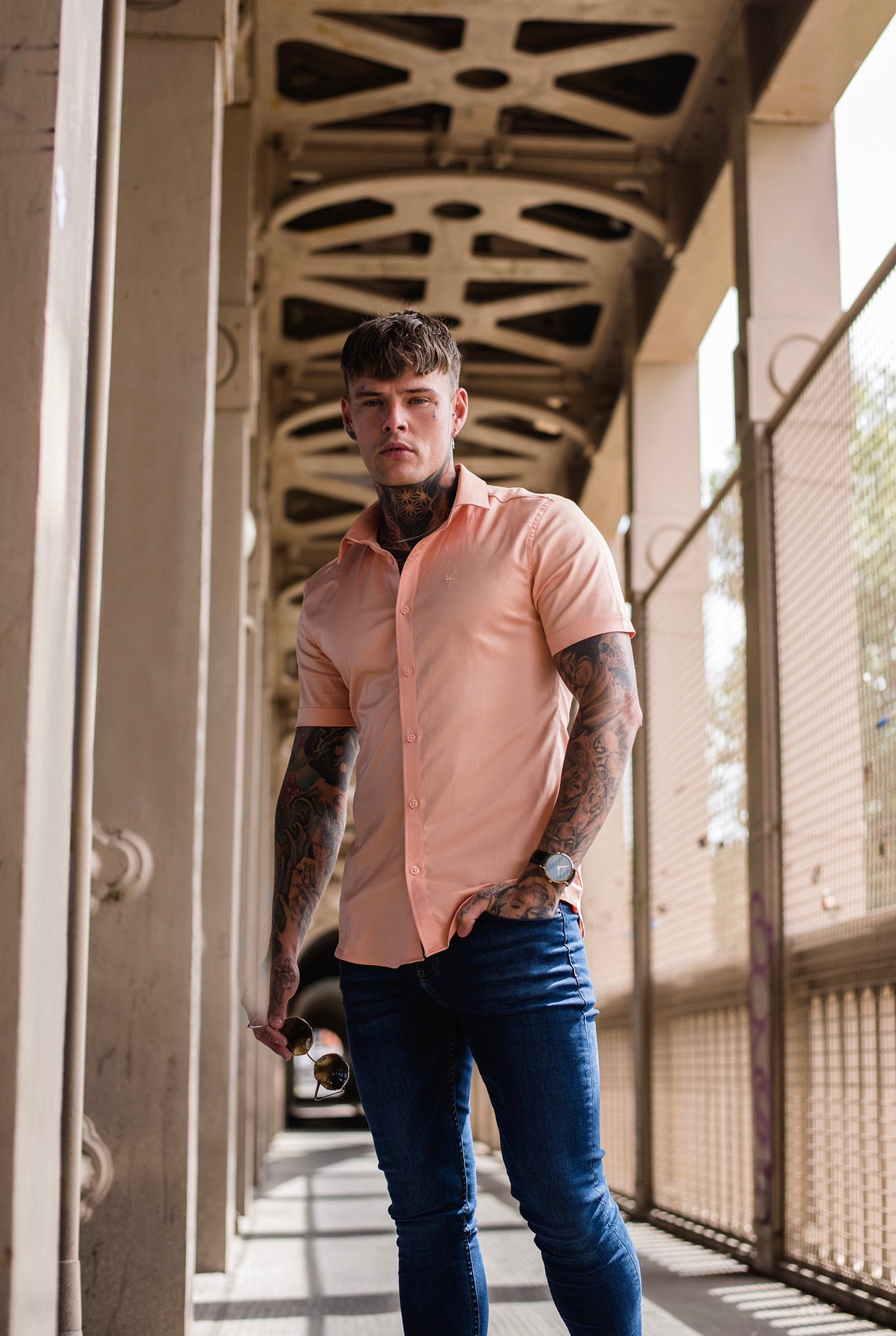 Super Slim Luxe Ultra Stretch Peach Short Sleeve - FS382
