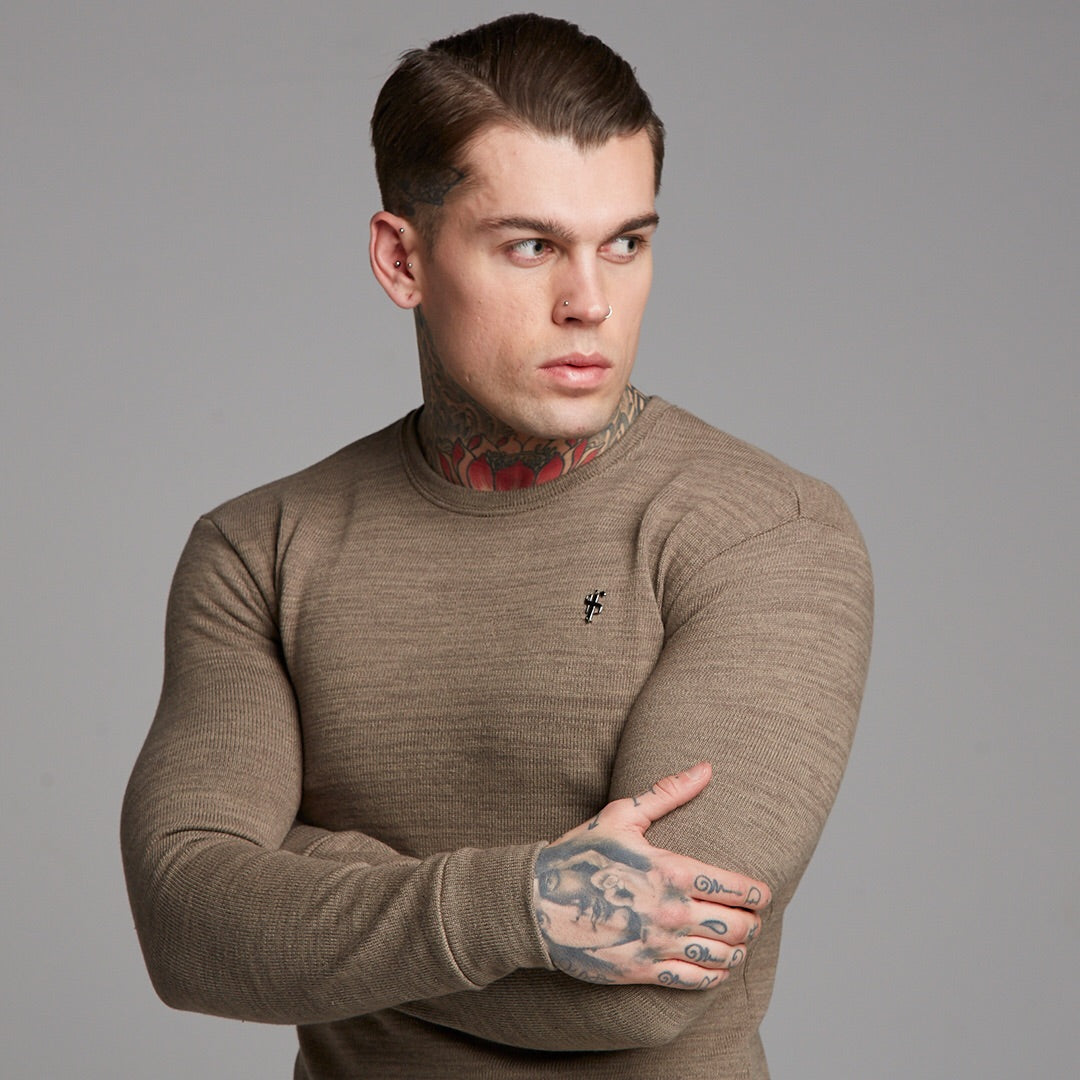 Classic Brown Super Slim Jumper - FSH229