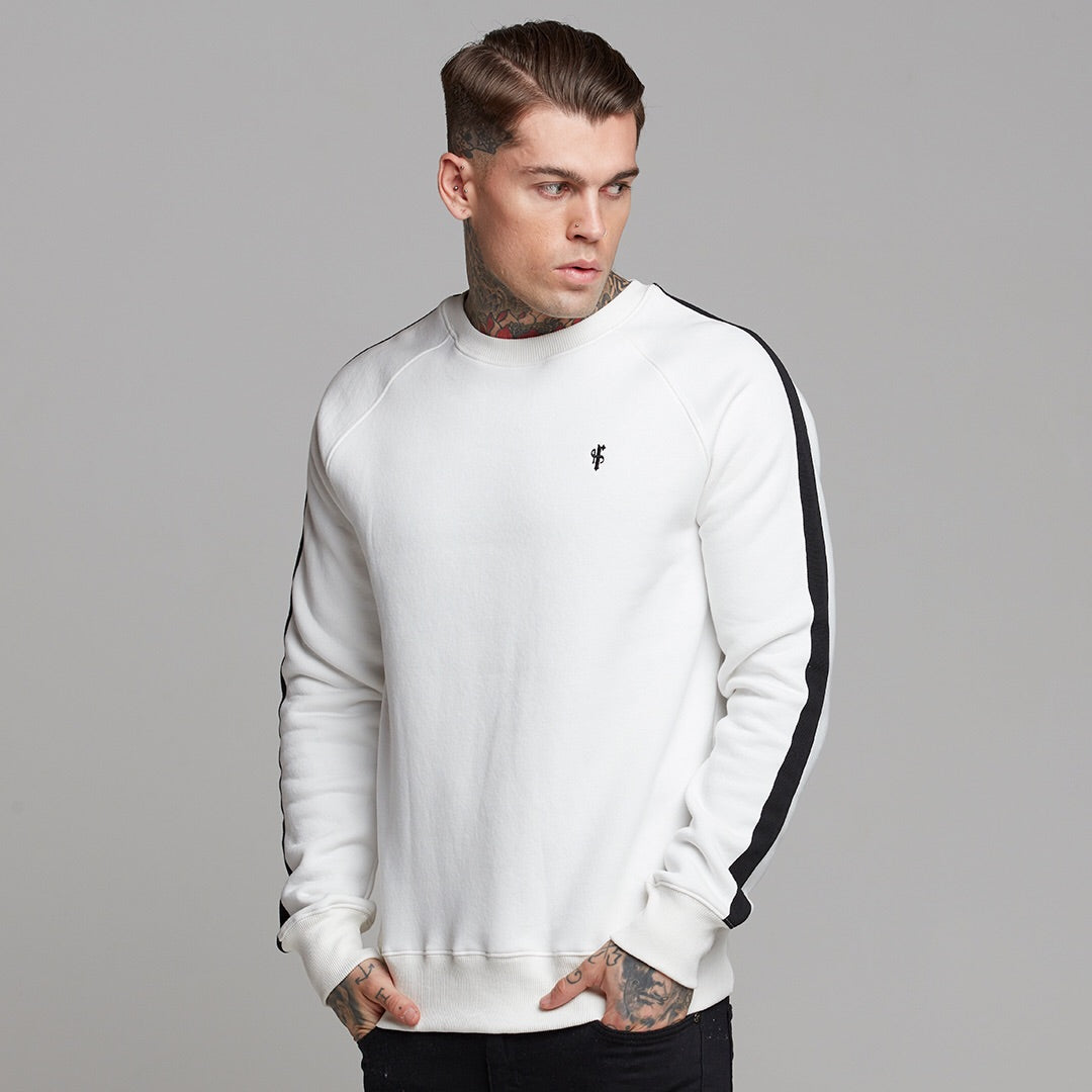 Classic Off White With Black Stripes Jumper - FSH258 (LAST CHANCE)