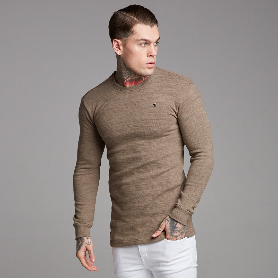 Classic Brown Super Slim Jumper - FSH229