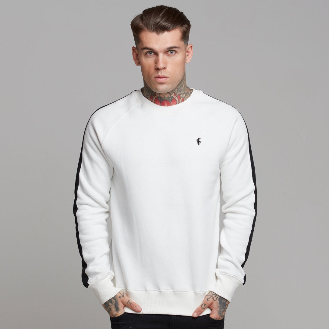 Classic Off White With Black Stripes Jumper - FSH258 (LAST CHANCE)