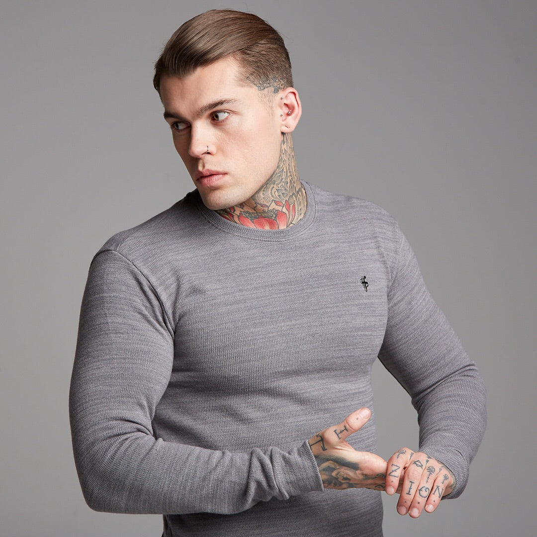 Classic Grey Super Slim Jumper - FSH230