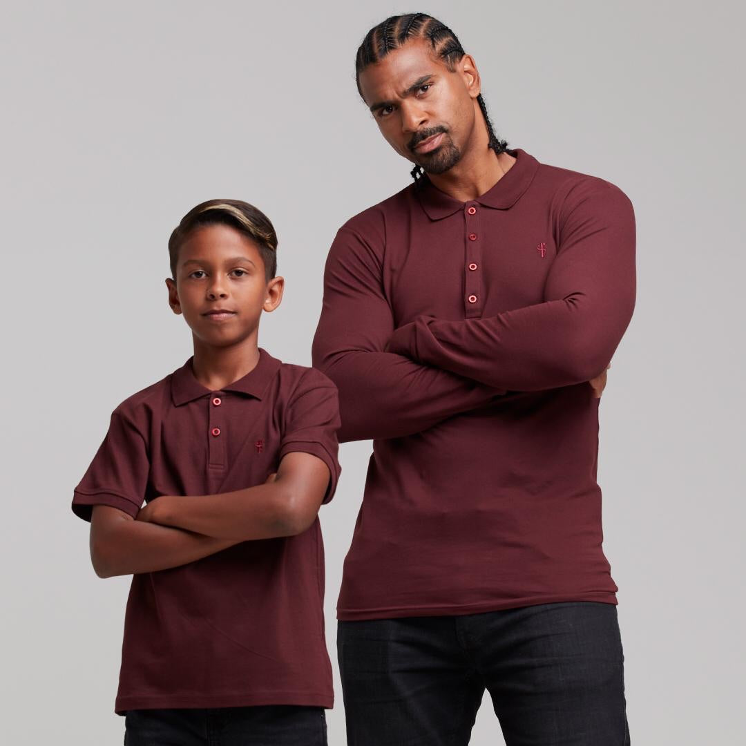 Boys Classic Burgundy Polo Shirt - FSB022 (LAST CHANCE)