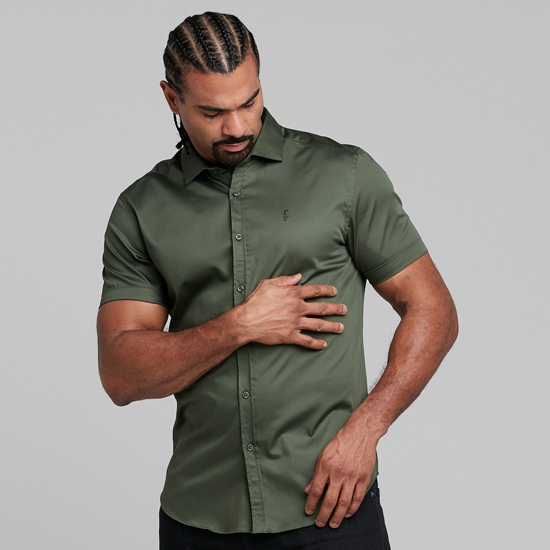 Classic Khaki Luxe Egyptian Cotton Short Sleeve - FS376 (LAST CHANCE)