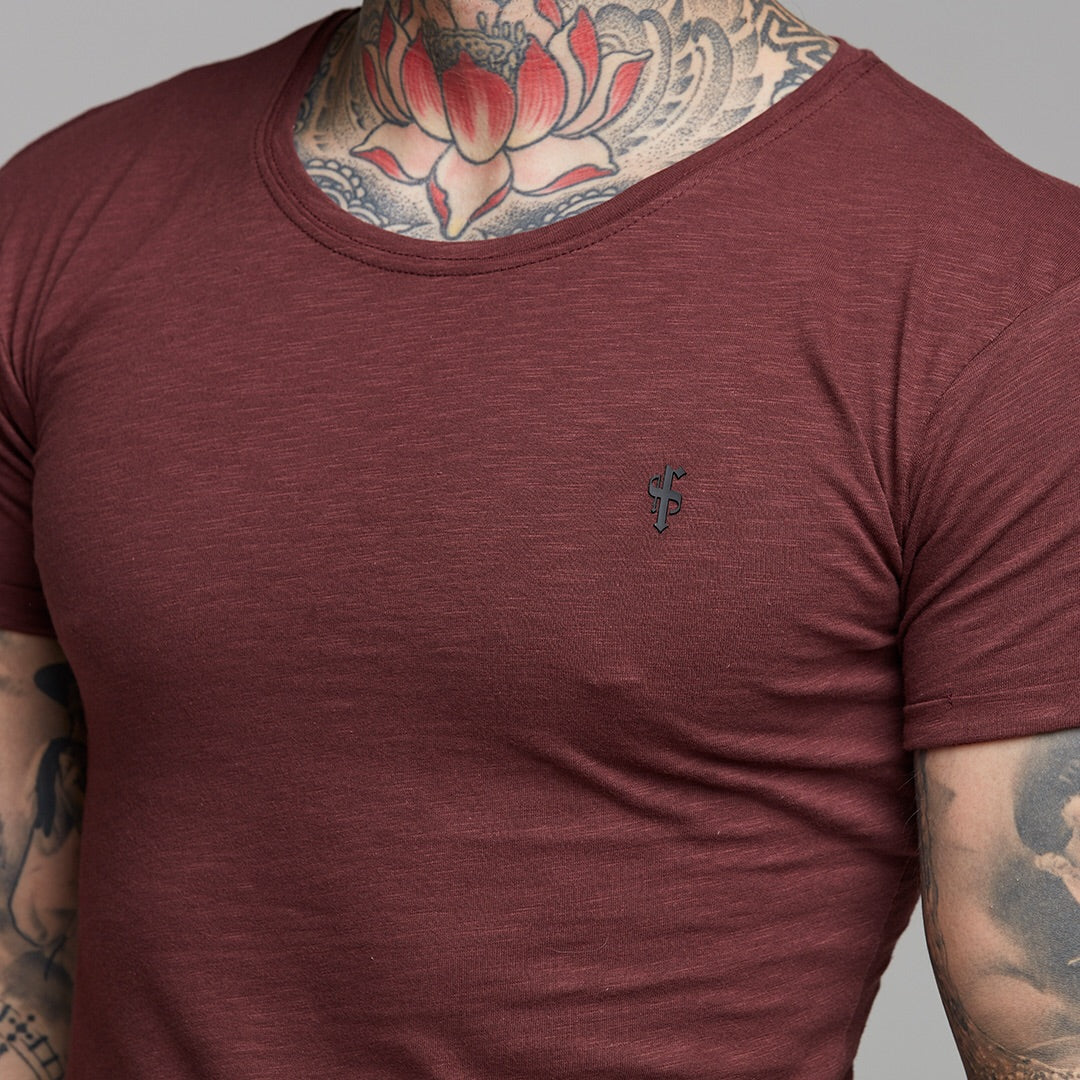 Burgundy Slub Crew - FSH056
