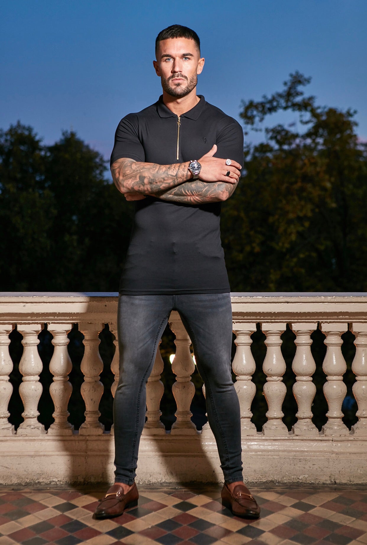 Slim Stretch Ultra tapered Ankle Grey Jeans - FSM011 (LAST CHANCE)