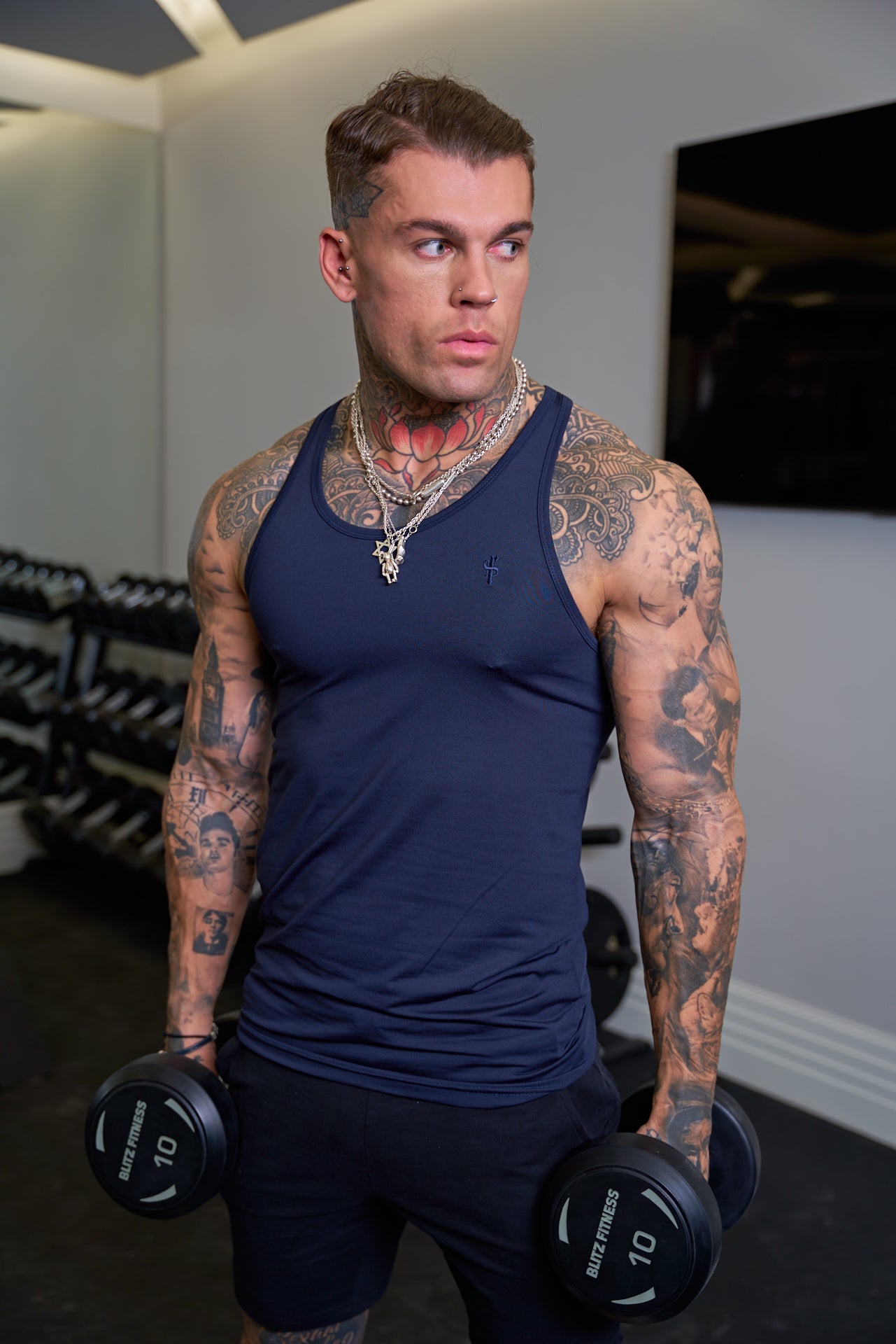 Navy Gym Vest - FSH685