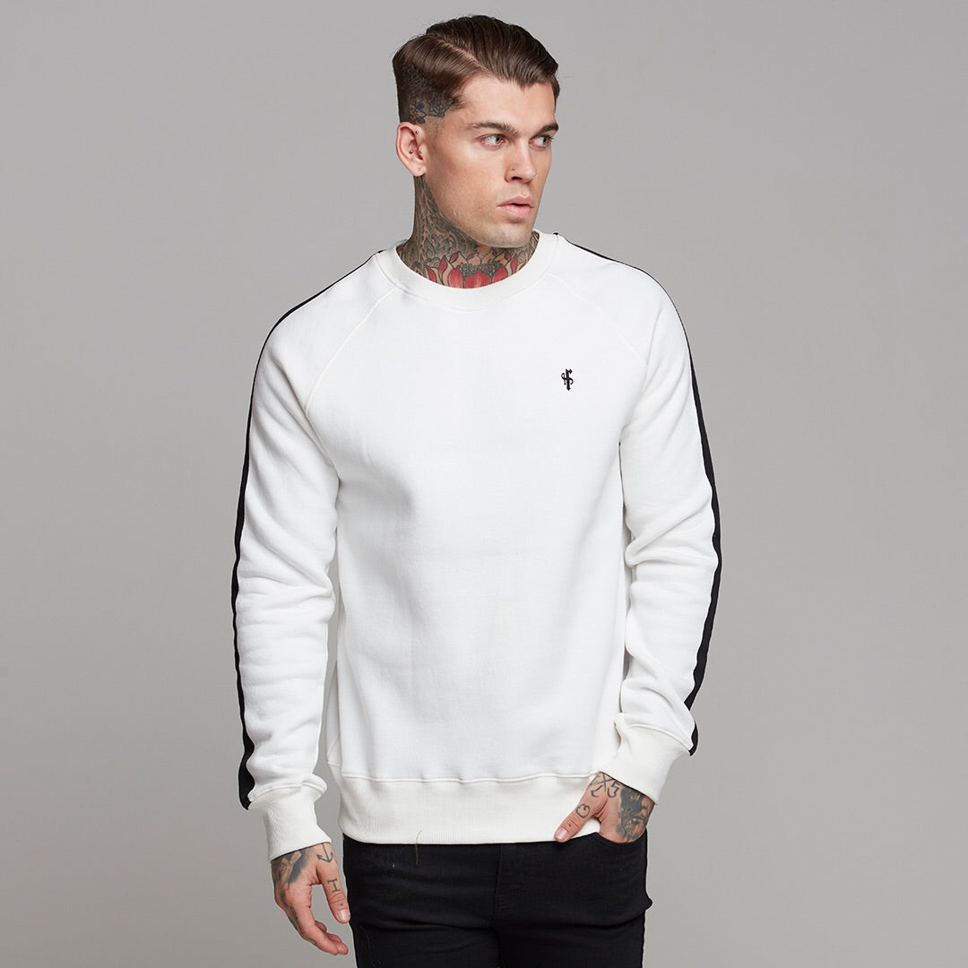 Classic Off White With Black Stripes Jumper - FSH258 (LAST CHANCE)