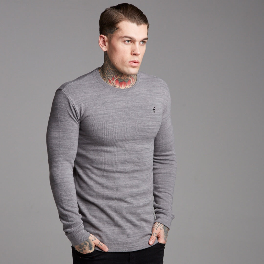 Classic Grey Super Slim Jumper - FSH230