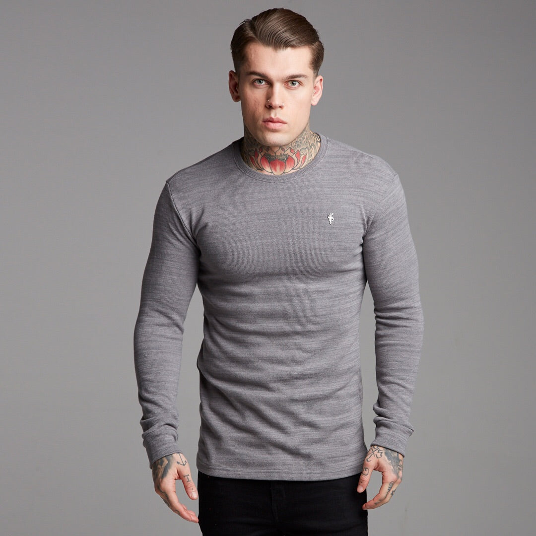 Classic Grey Super Slim Jumper - FSH230