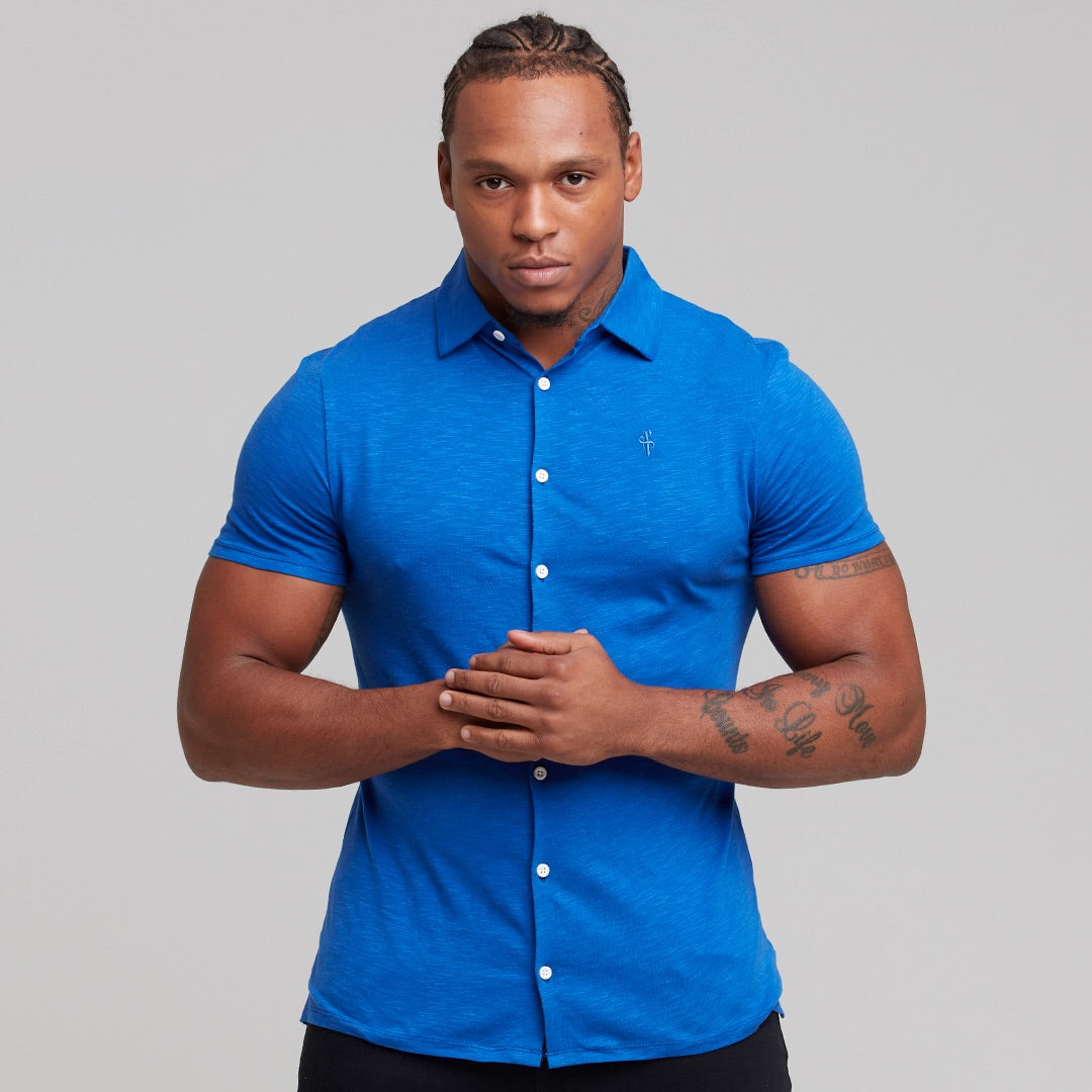 Royal Blue Jersey Short Sleeve - FSH013 (LAST CHANCE)