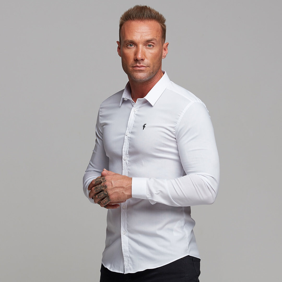 Super Slim Stretch Classic White - FS099