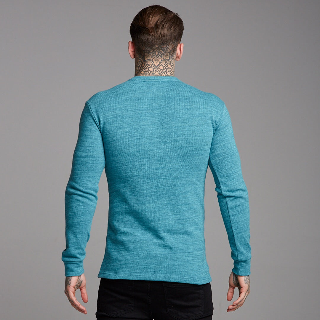 Classic Teal Super Slim Jumper - FSH232