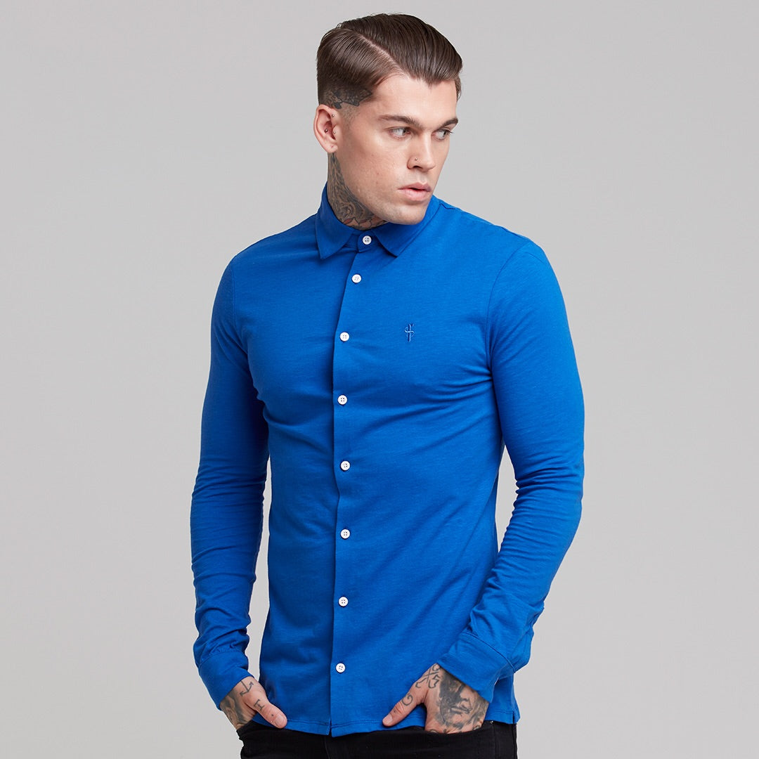 Super Slim Royal Blue Jersey - FSH02 (LAST CHANCE)